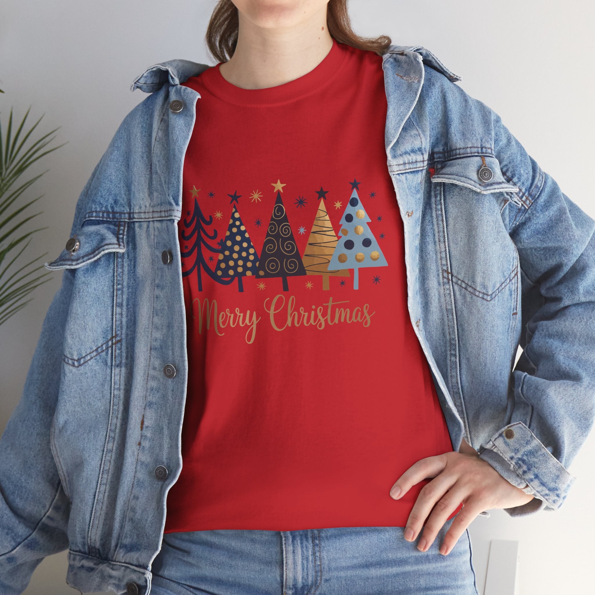 Merry Christmas Tree Shirt, Holiday Tee, Retro Winter Graphic, Christmas Gift for Her