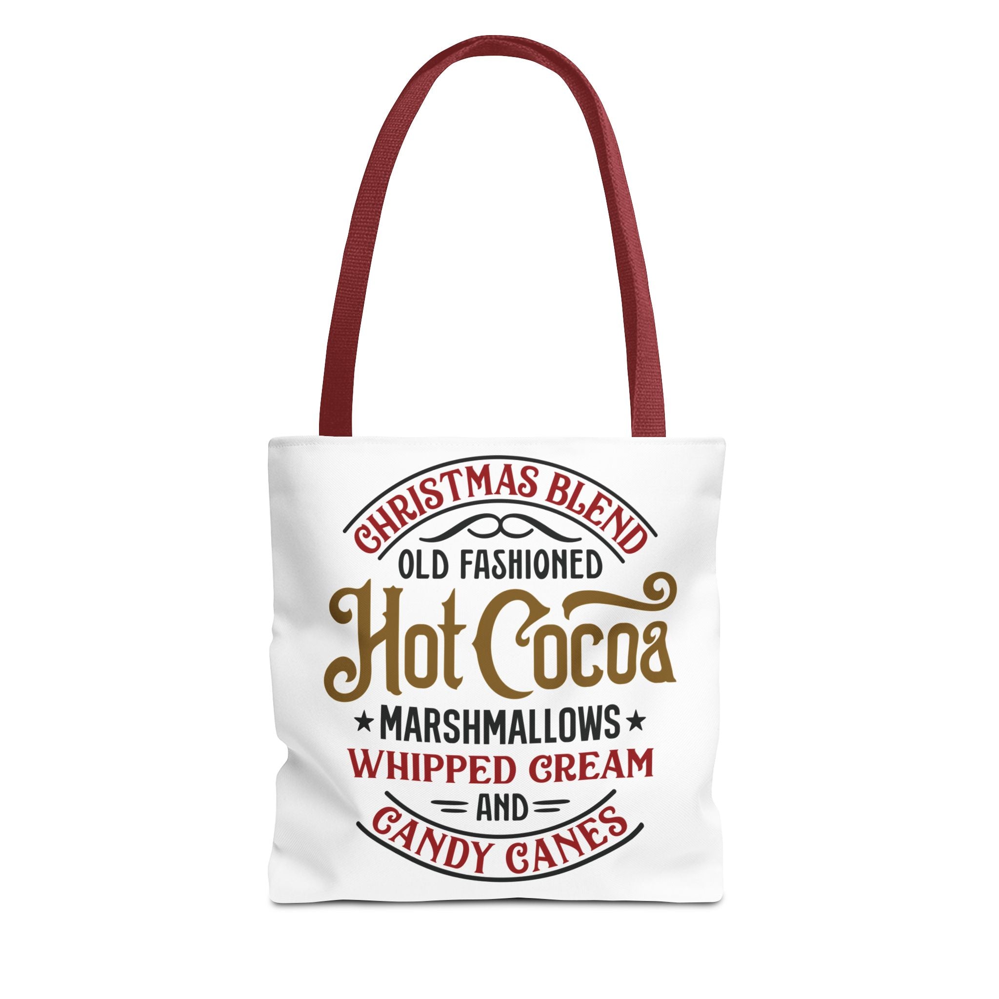 Hot Cocoa Christmas Tote Bag — 'Old Fashioned Hot Cocoa' Holiday Gift Tote