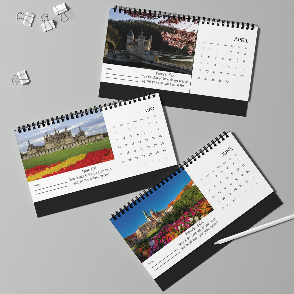2026 Desktop Calendar | Scripture Calendar 2026  | Bible Inspired  Desktop Calendar