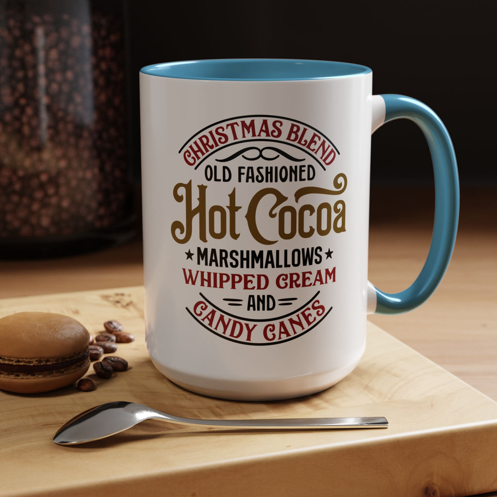 Hot Cocoa Christmas Coffee Mug — "Old Fashioned Hot Cocoa" Accent Mug (11/15oz)