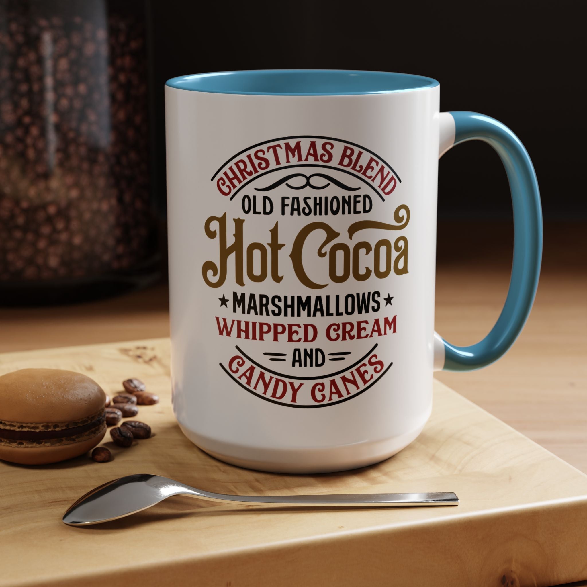 Hot Cocoa Christmas Coffee Mug — "Old Fashioned Hot Cocoa" Accent Mug (11/15oz)