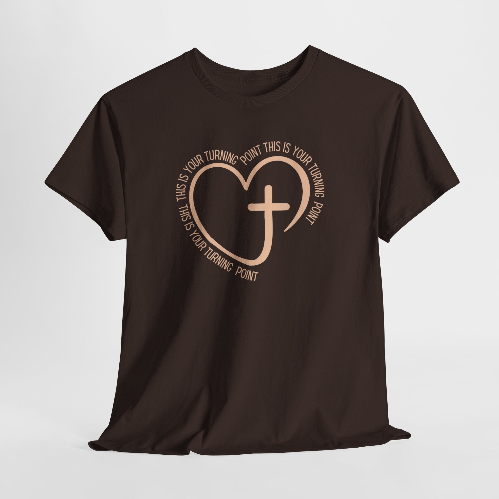 This Is Your Turning Point T-Shirt, Christian Heart Cross T-Shirt , Faith Quote Tee, Turning Point T-Shirt, Unisex Tee