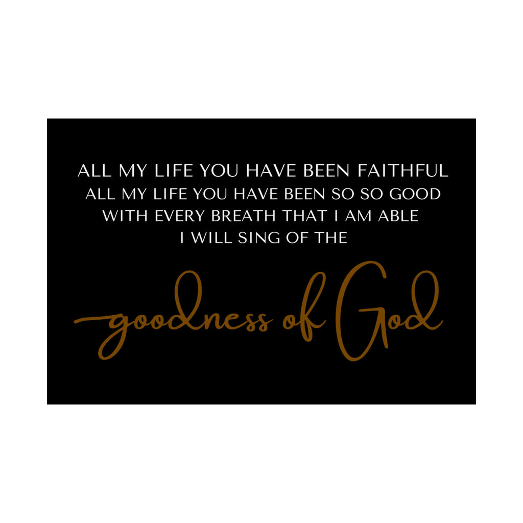 Faithful God Satin Poster, Inspirational Wall Art, Christian Home Decor, Religious Gift, Scripture Art Print