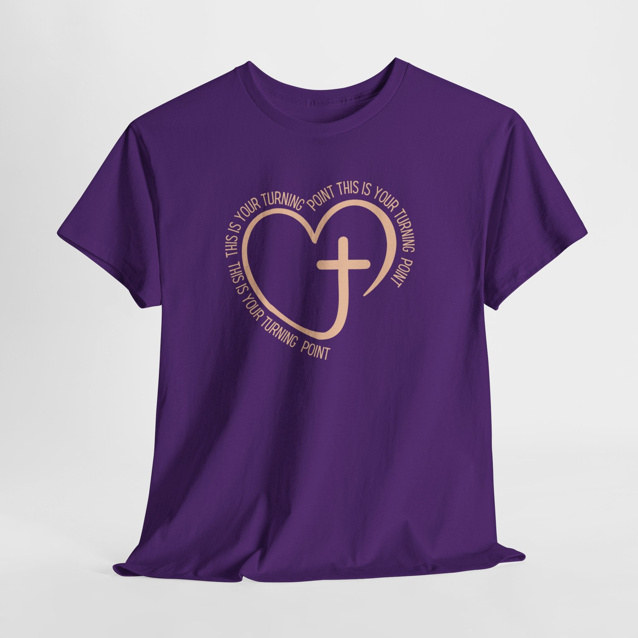 This Is Your Turning Point T-Shirt, Christian Heart Cross T-Shirt , Faith Quote Tee, Turning Point T-Shirt, Unisex Tee