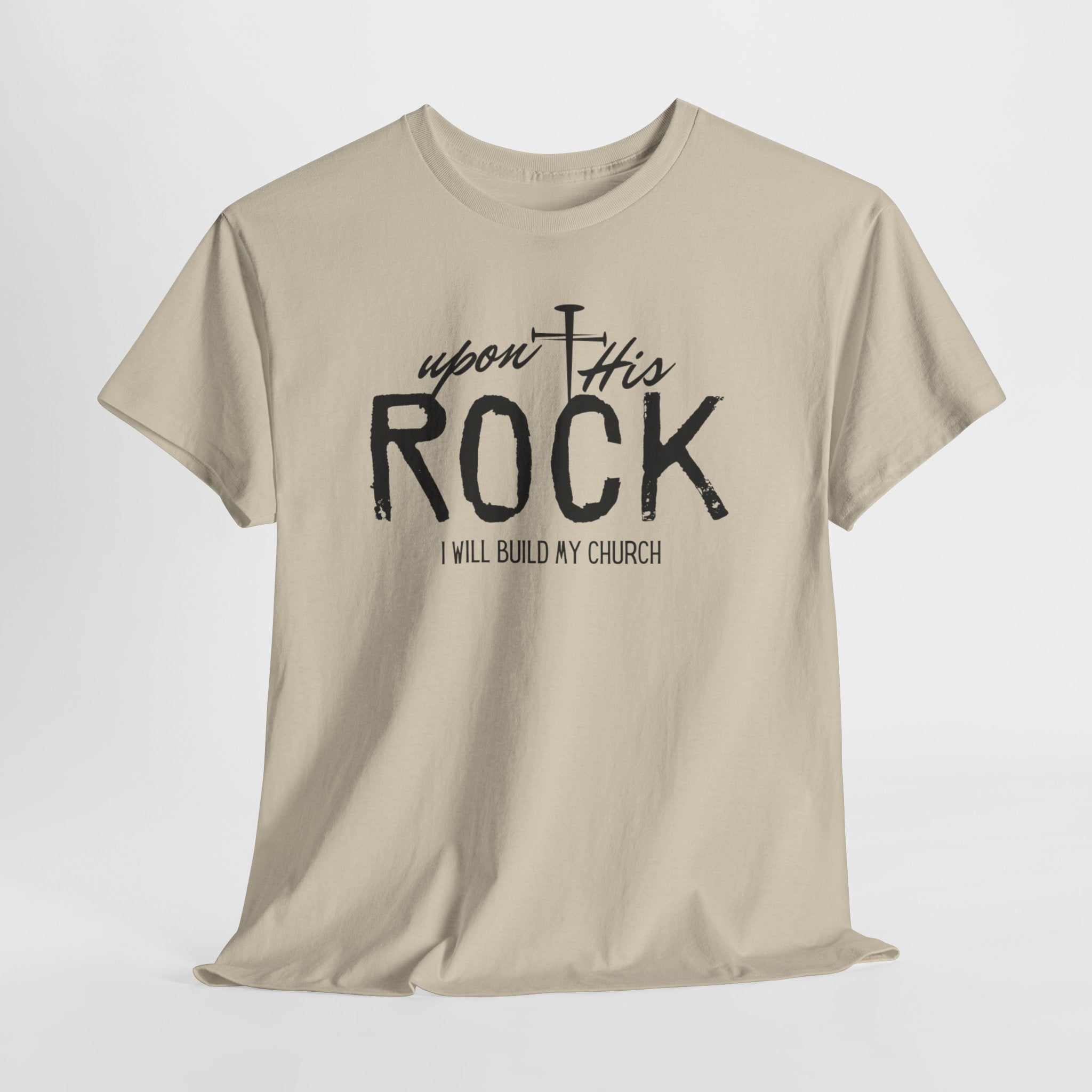 Upon This Rock Christian T-Shirt,  Gospel T-Shirt, I Will Build My Church Faith Shirt, Unisex T-shirt