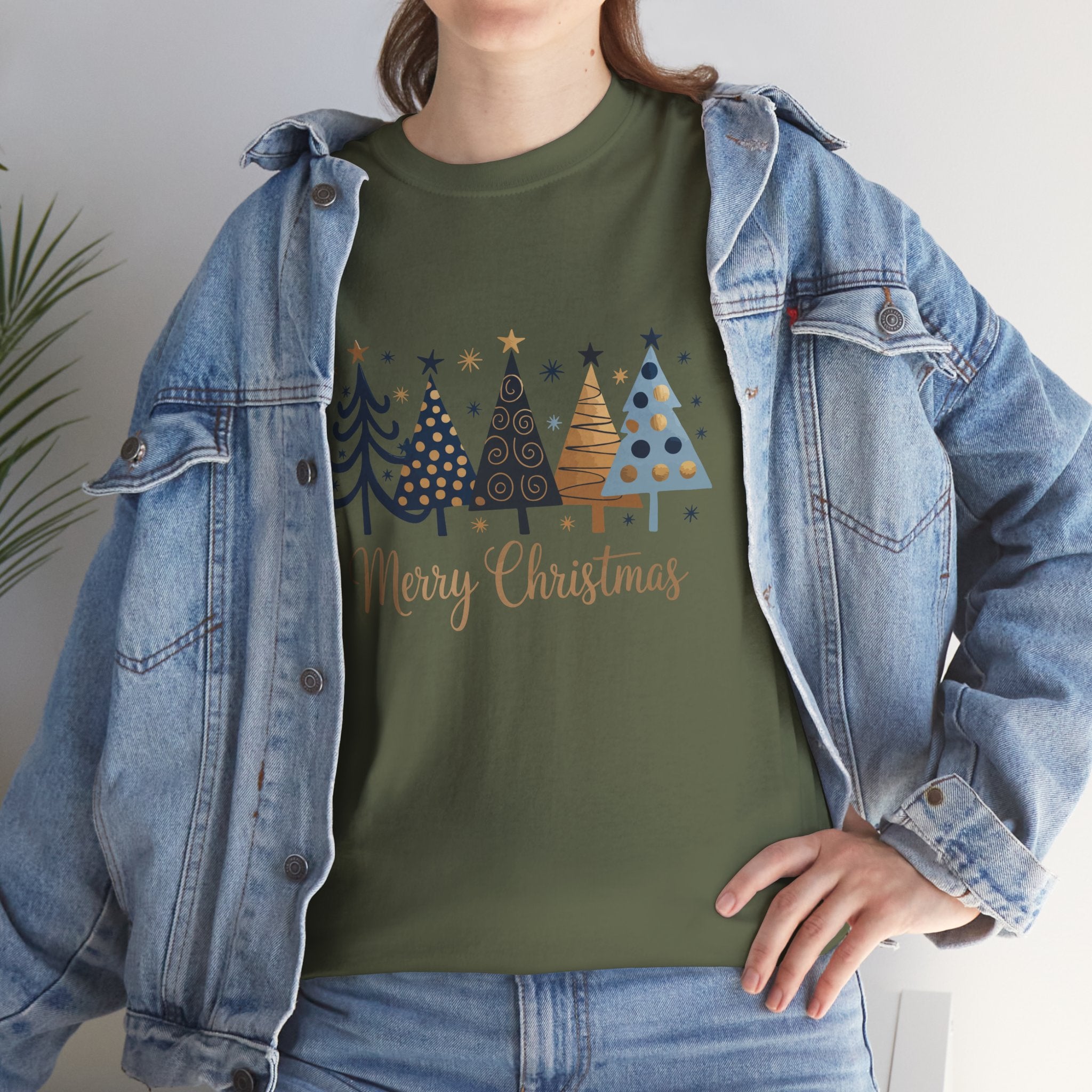 Merry Christmas Tree Shirt, Holiday Tee, Retro Winter Graphic, Christmas Gift for Her