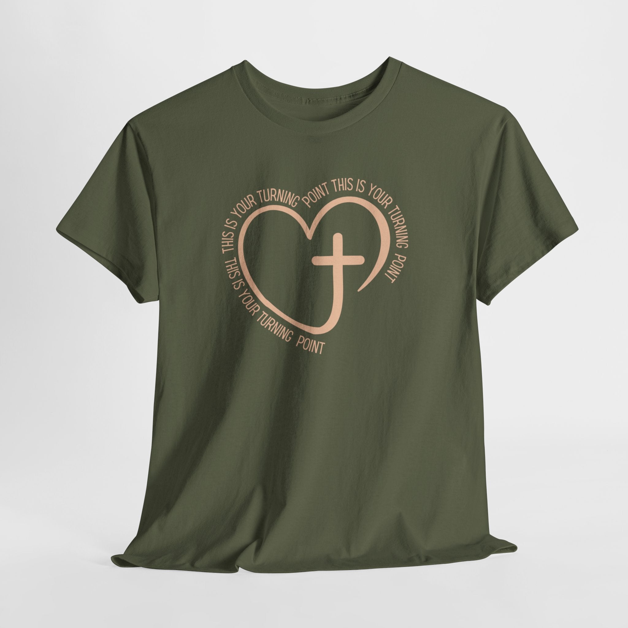 This Is Your Turning Point T-Shirt, Christian Heart Cross T-Shirt , Faith Quote Tee, Turning Point T-Shirt, Unisex Tee