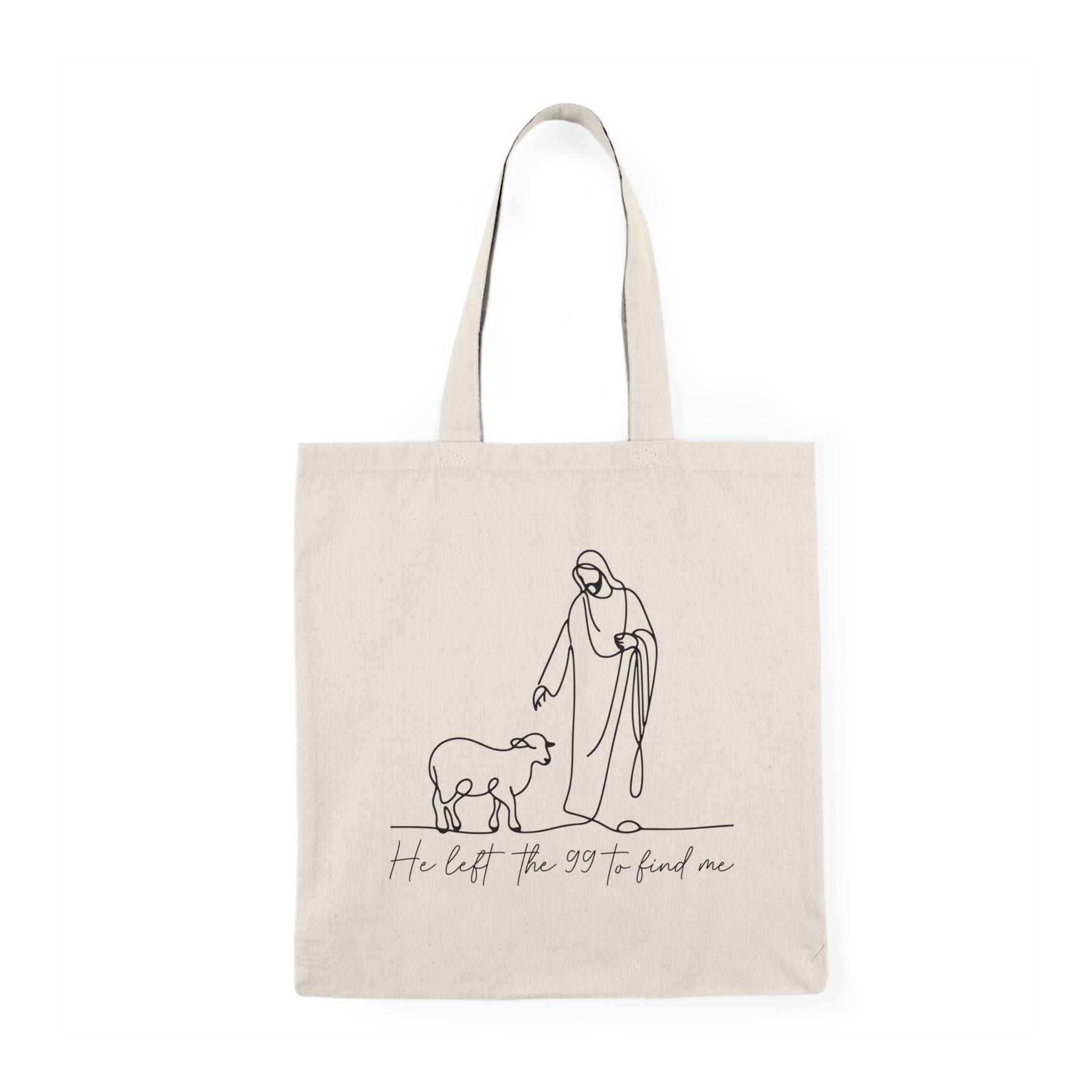 Tote Bag - He Left the 99 To Find Me, Christian Gift Idea, Hopeful Tote, Gift  For Everyone