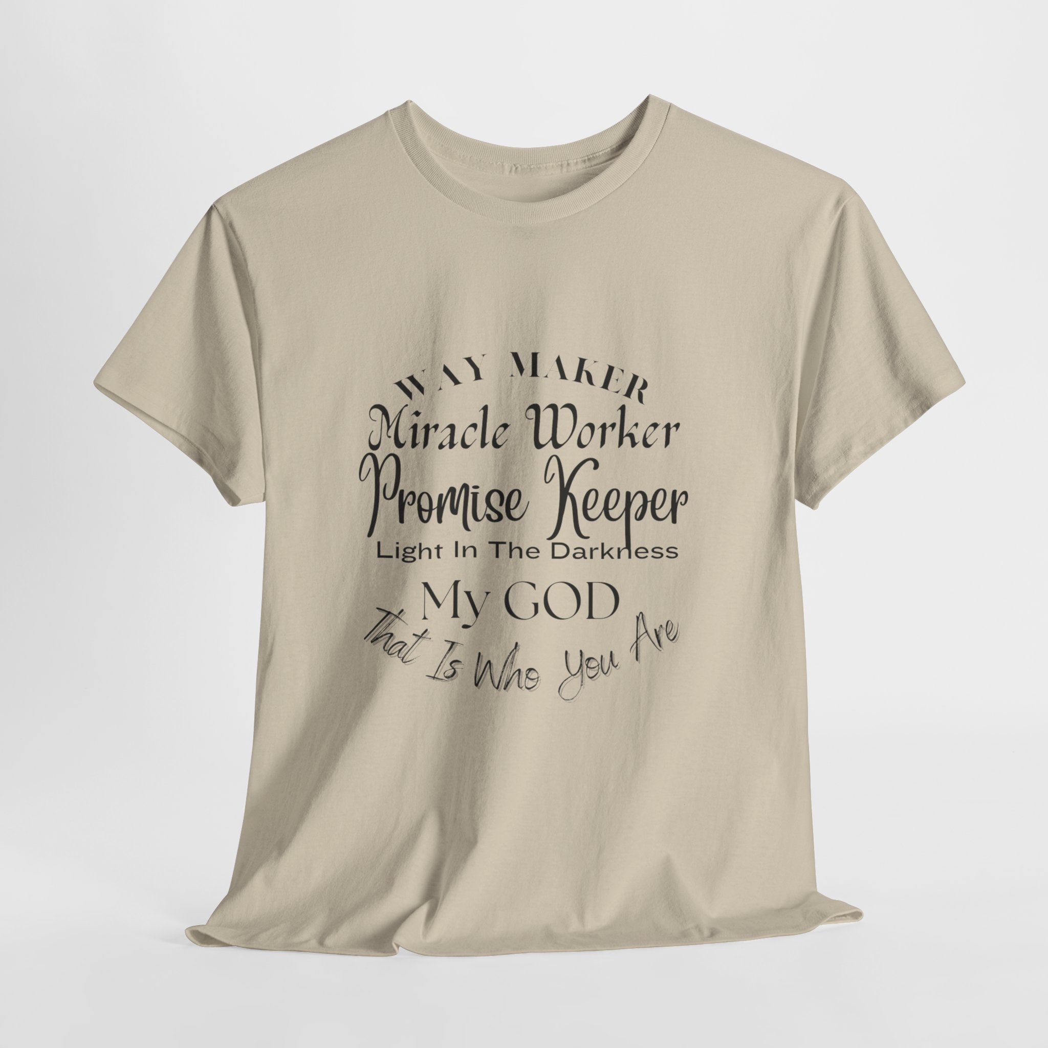 Way Maker, Miracle Worker  T-Shirt,  Christian Faith Tee, Inspirational Gospel T- Shirt