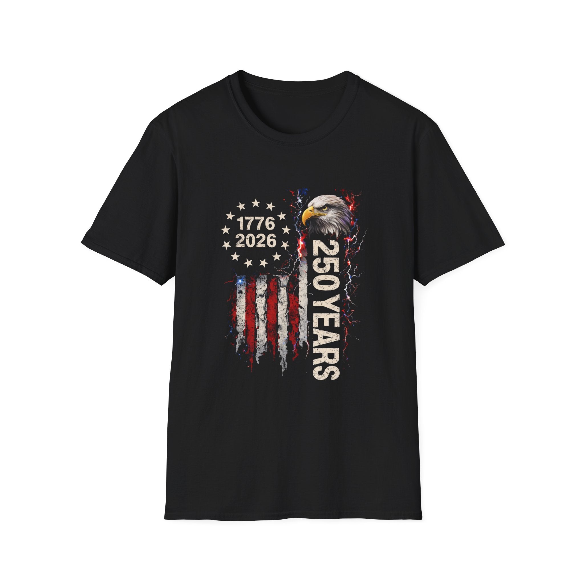 250 Years Patriotic T-Shirt — 1776–2026 Eagle Anniversary Tee