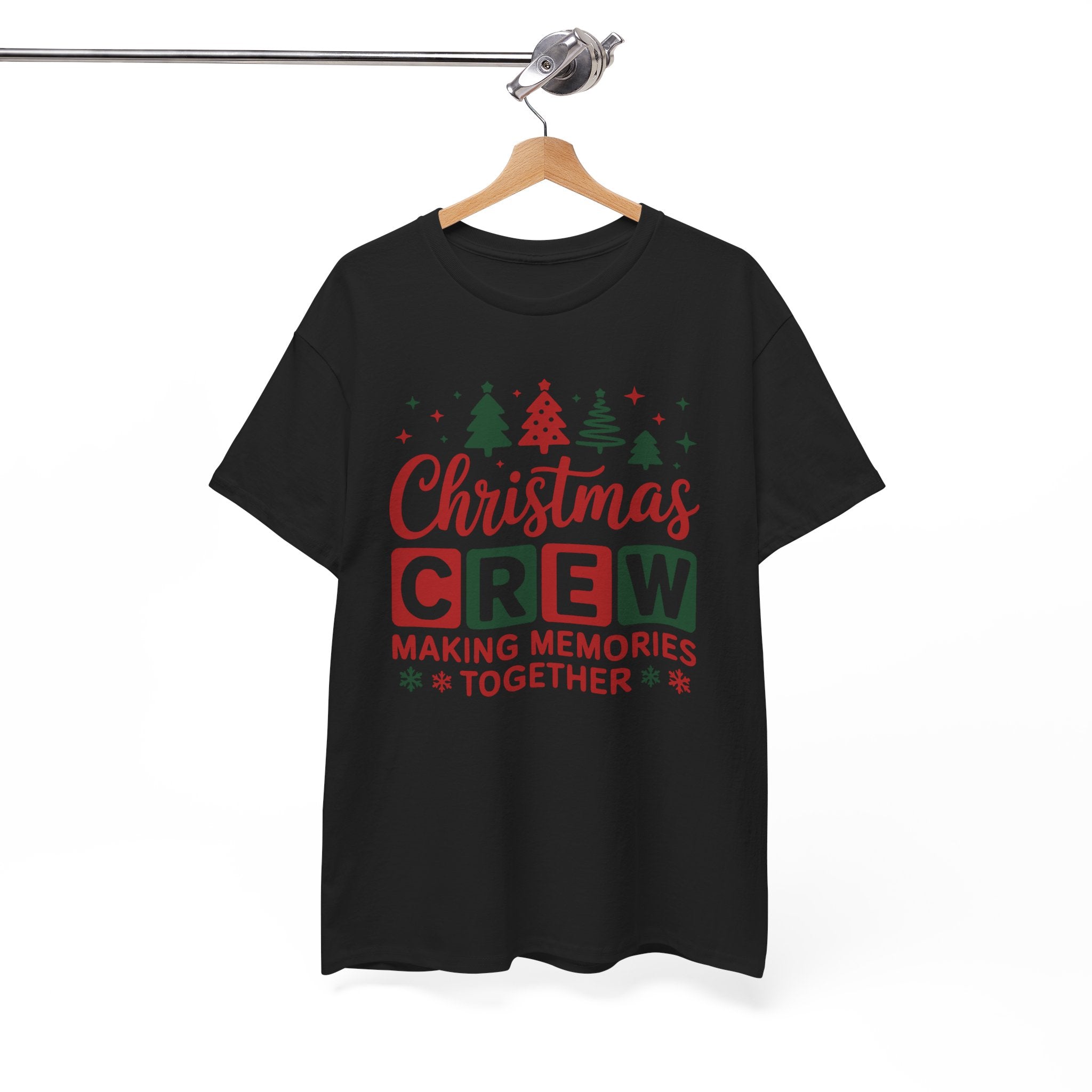 Christmas Crew Tee - Unisex Heavy Cotton Tee - "Making Memories Together" Family Holiday Shirt