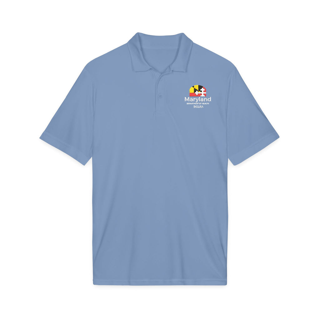 Maryland Flag Logo Polo Shirt — 'Maryland' Text Embroidered Chest
