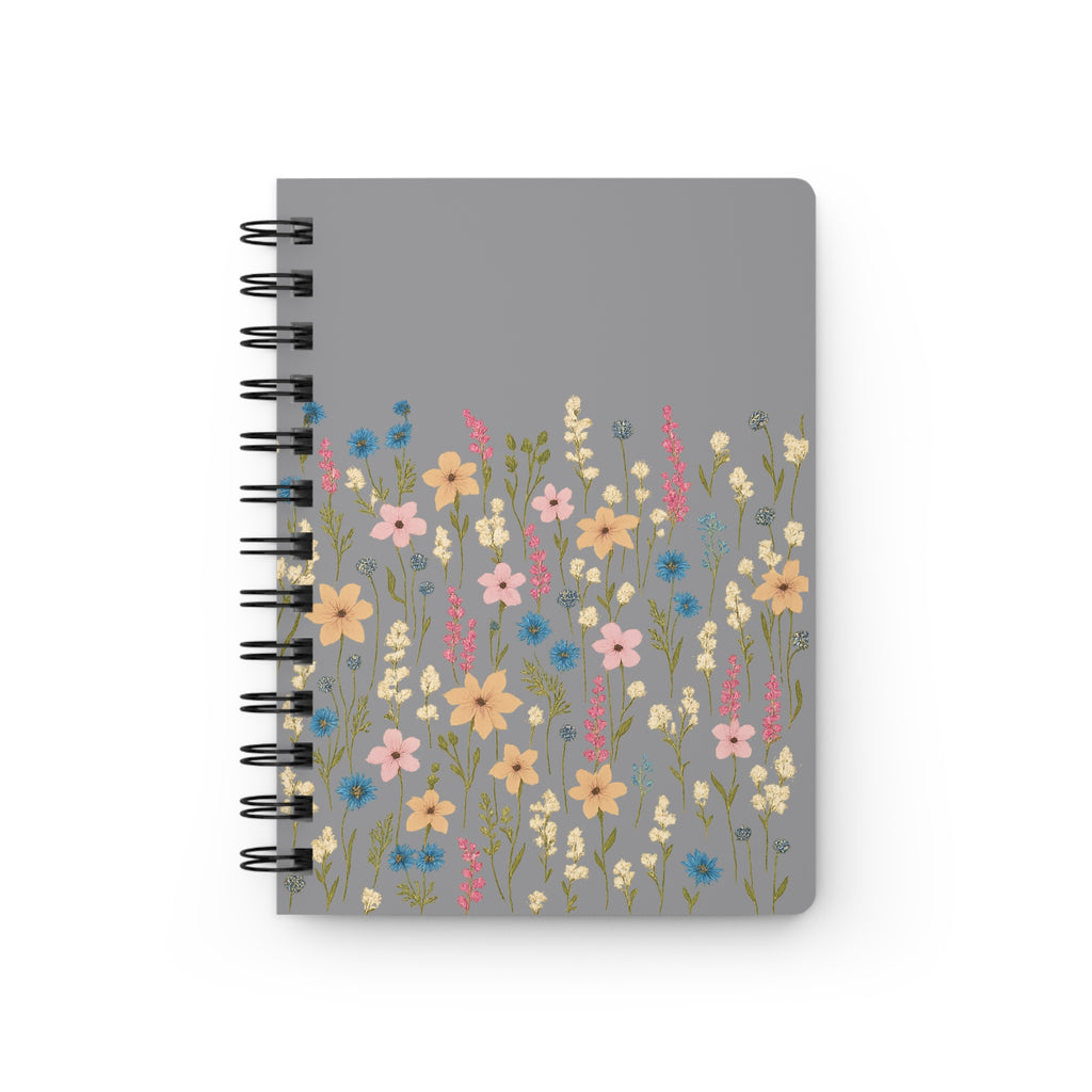 Floral Spiral Bound Journal | Nature Lover's Diary, Writing Pad, Gratitude Journal, Stationery Gift, Daily Planner