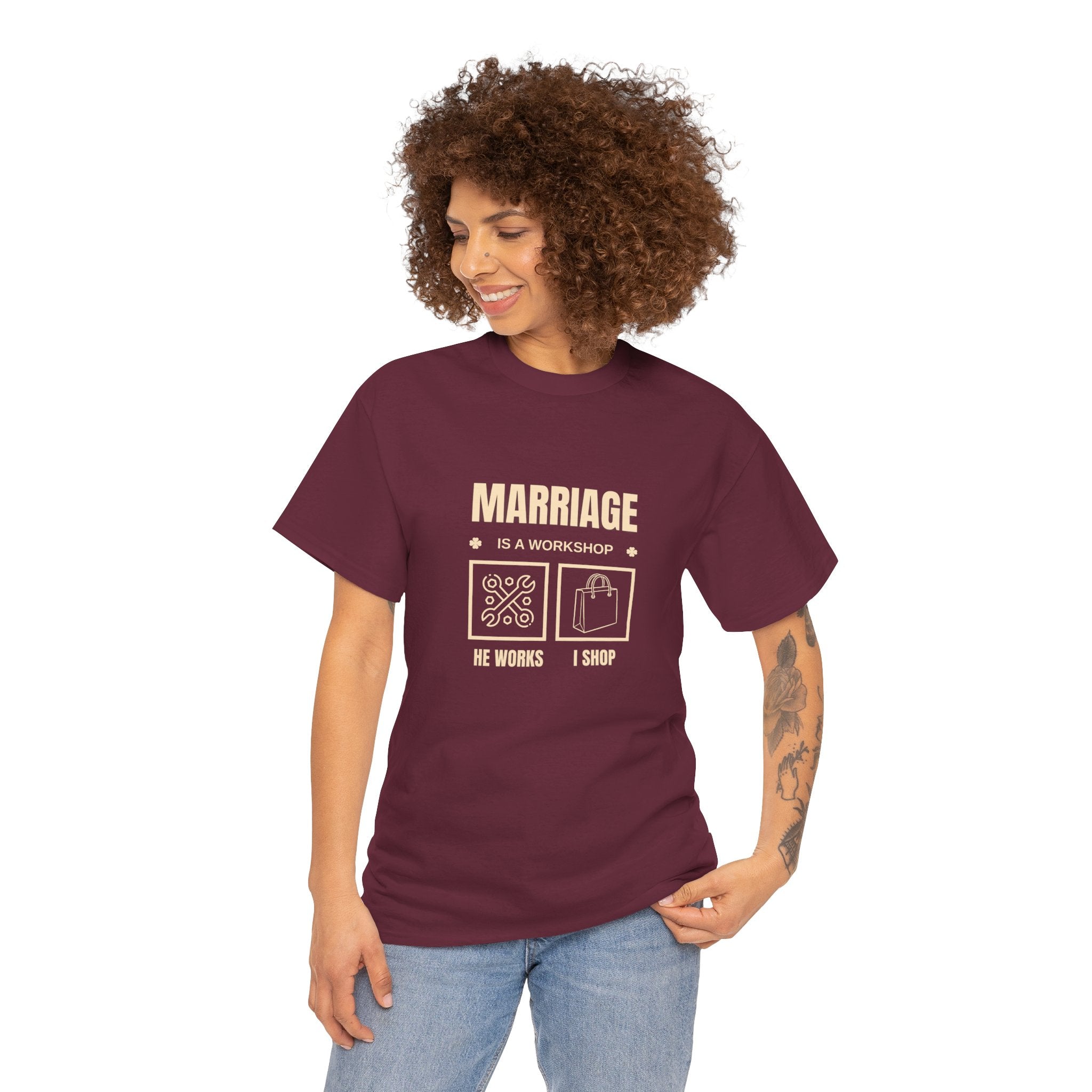Marriage  Is A Workshop T-shirt, Marriage Funny Tee, Gift for Wife