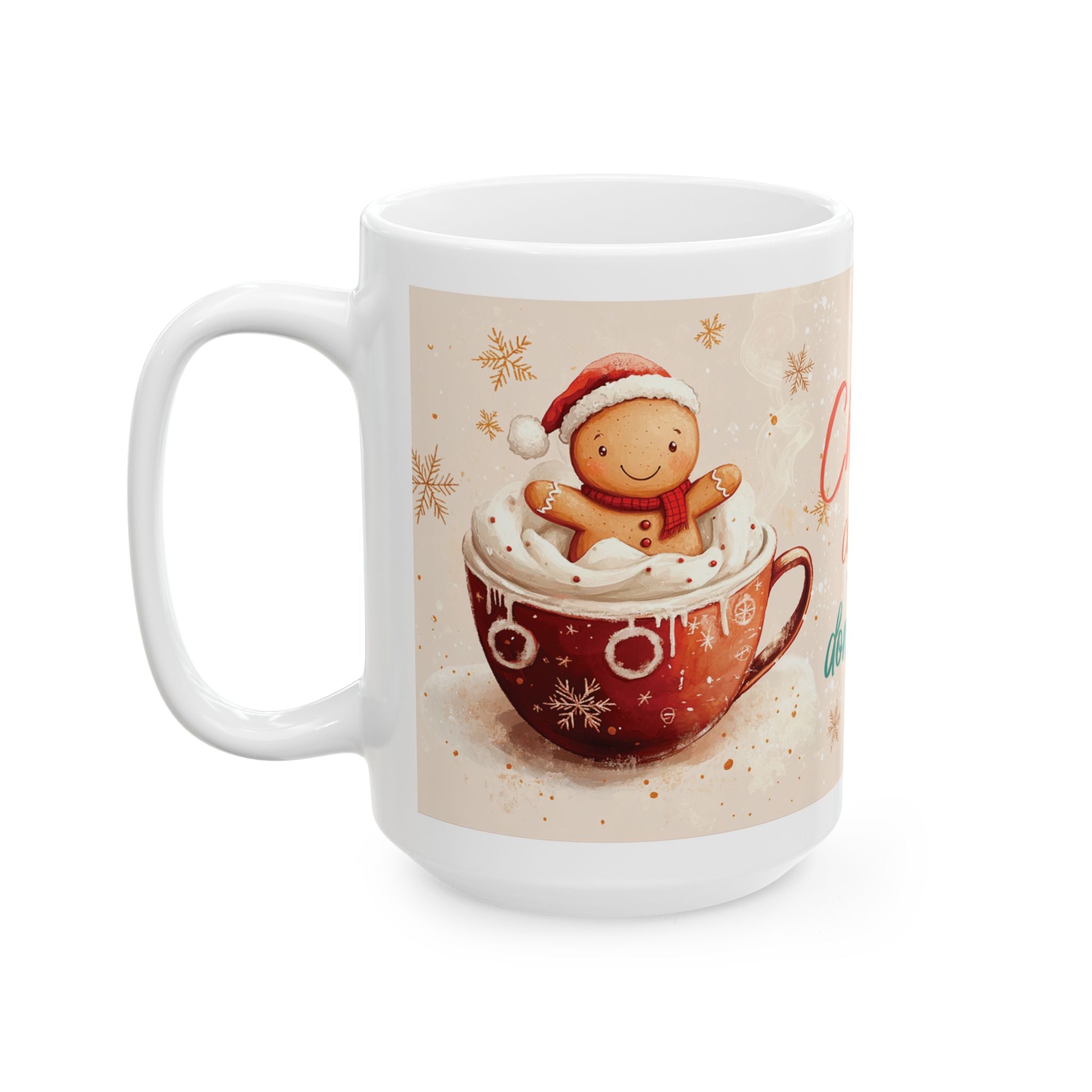 Christmas Calories Don't Count Mug — Holiday Hot Cocoa Ceramic Coffee Cup (11oz, 15oz)