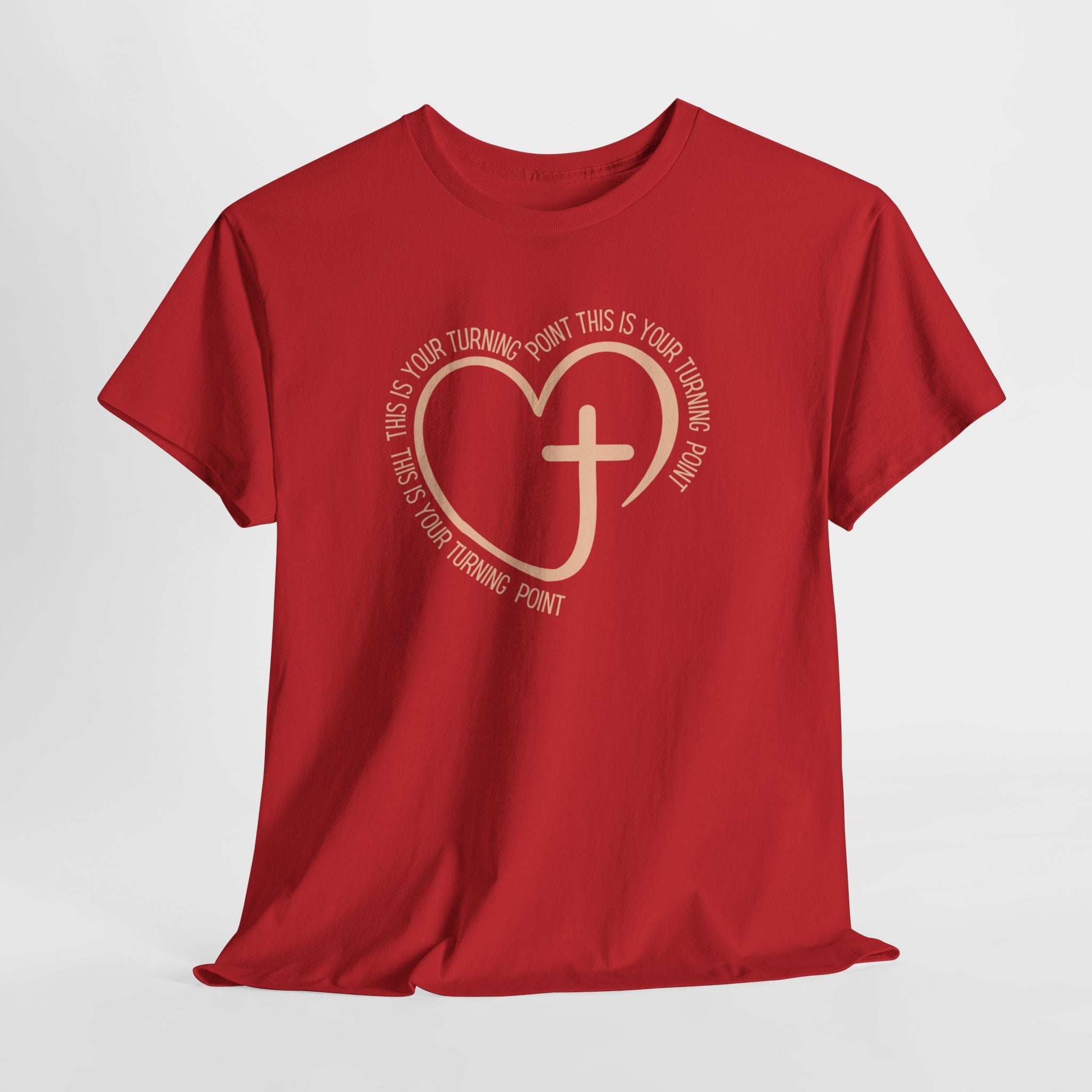 This Is Your Turning Point T-Shirt, Christian Heart Cross T-Shirt , Faith Quote Tee, Turning Point T-Shirt, Unisex Tee