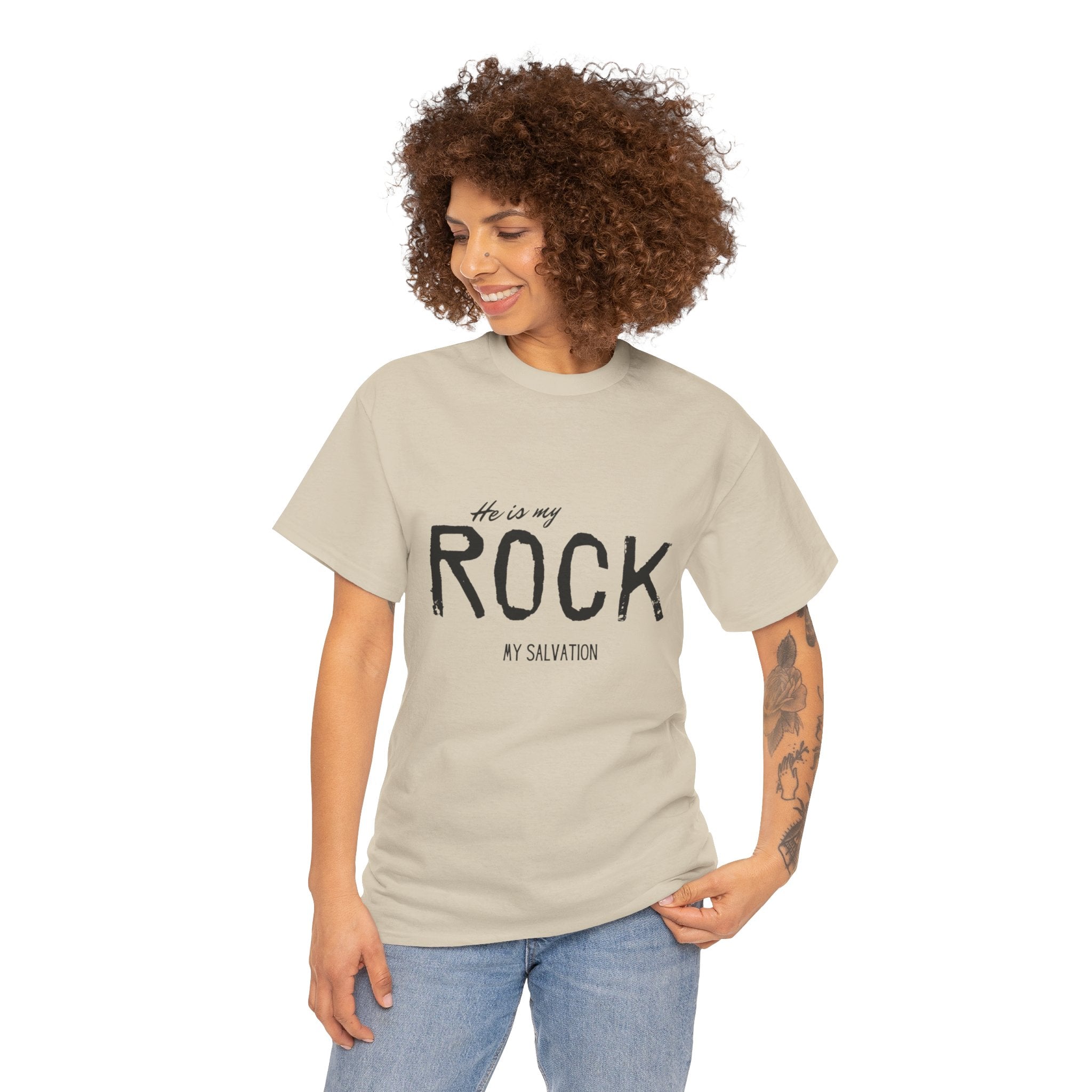He Is My Rock T-Shirt , Christian Faith Tee ,  He is my ROCK, My Salvation T shirt, Unisex Tee