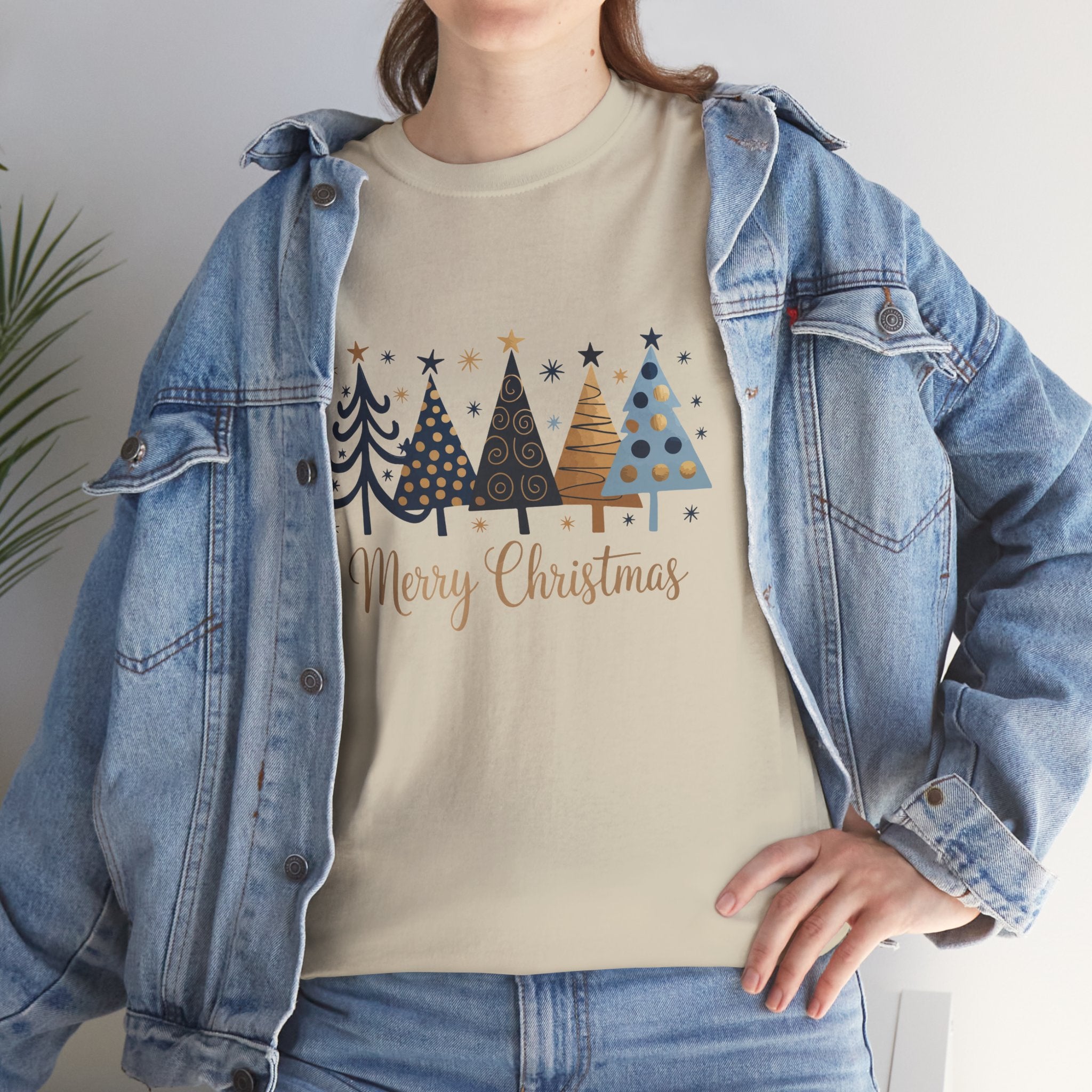Merry Christmas Tree Shirt, Holiday Tee, Retro Winter Graphic, Christmas Gift for Her