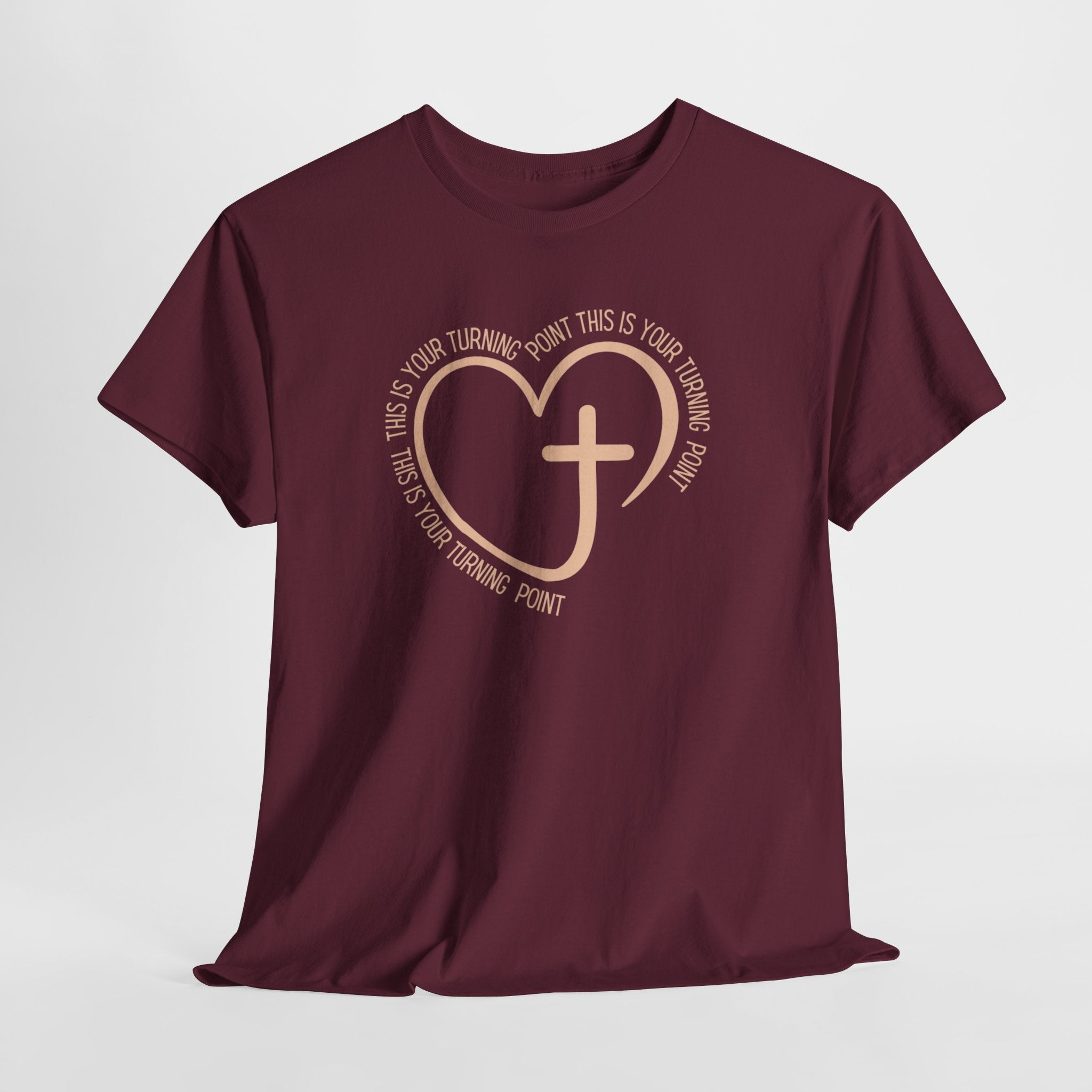 This Is Your Turning Point T-Shirt, Christian Heart Cross T-Shirt , Faith Quote Tee, Turning Point T-Shirt, Unisex Tee
