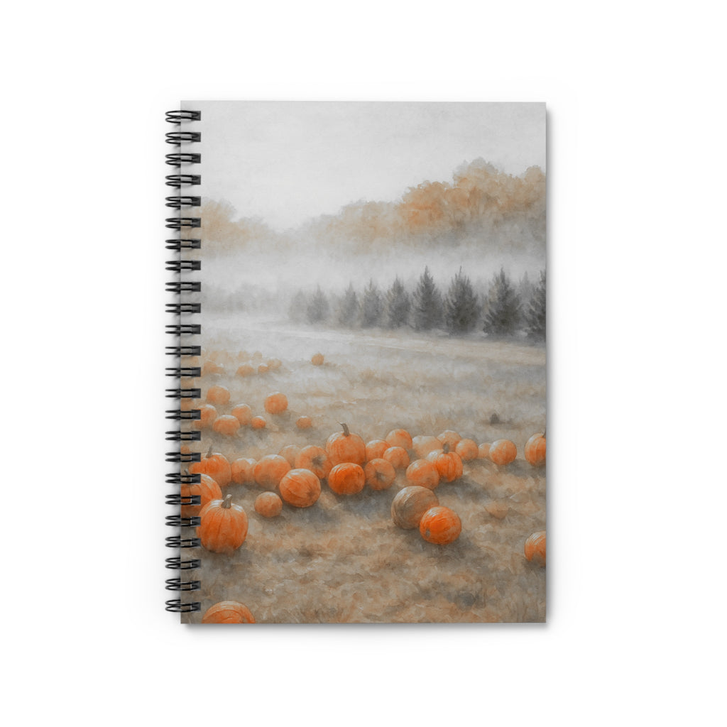Autumn Pumpkin Spiral Notebook, Fall Journal, Seasonal Planner, Cute Stationery, Gift for Writers