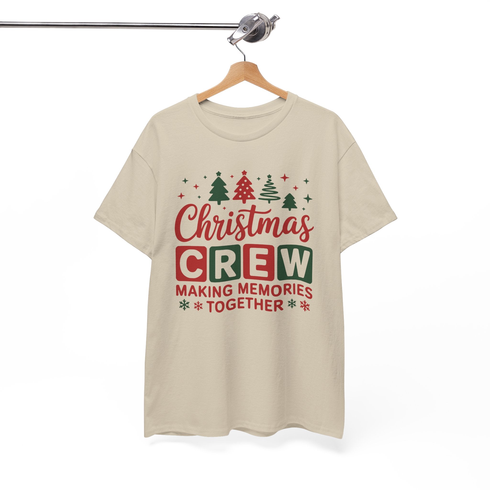 Christmas Crew Tee - Unisex Heavy Cotton Tee - "Making Memories Together" Family Holiday Shirt