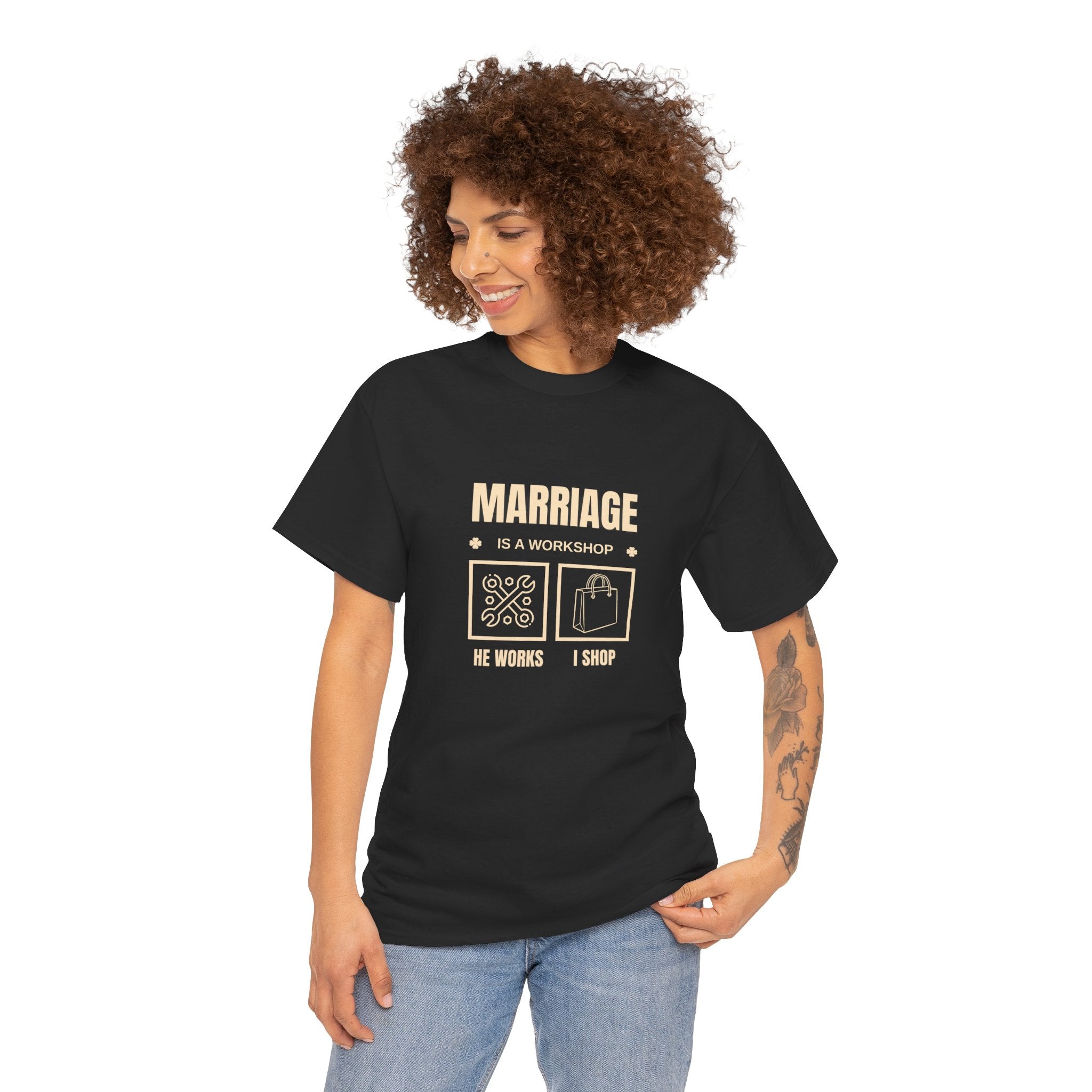 Marriage  Is A Workshop T-shirt, Marriage Funny Tee, Gift for Wife