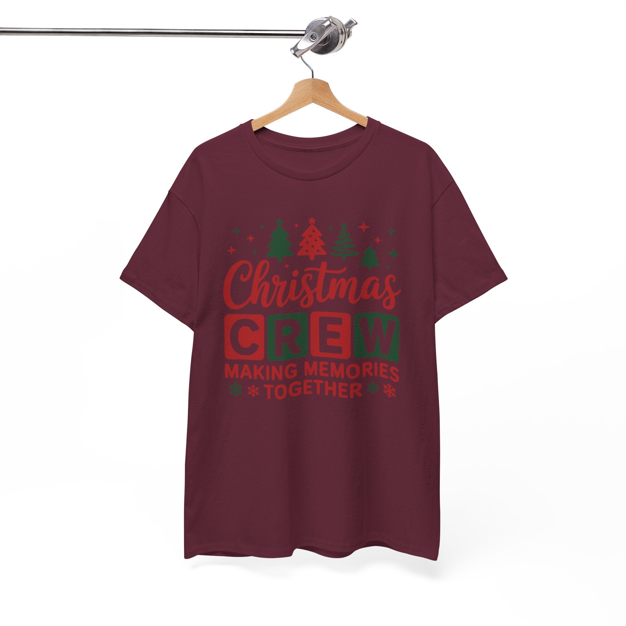Christmas Crew Tee - Unisex Heavy Cotton Tee - "Making Memories Together" Family Holiday Shirt