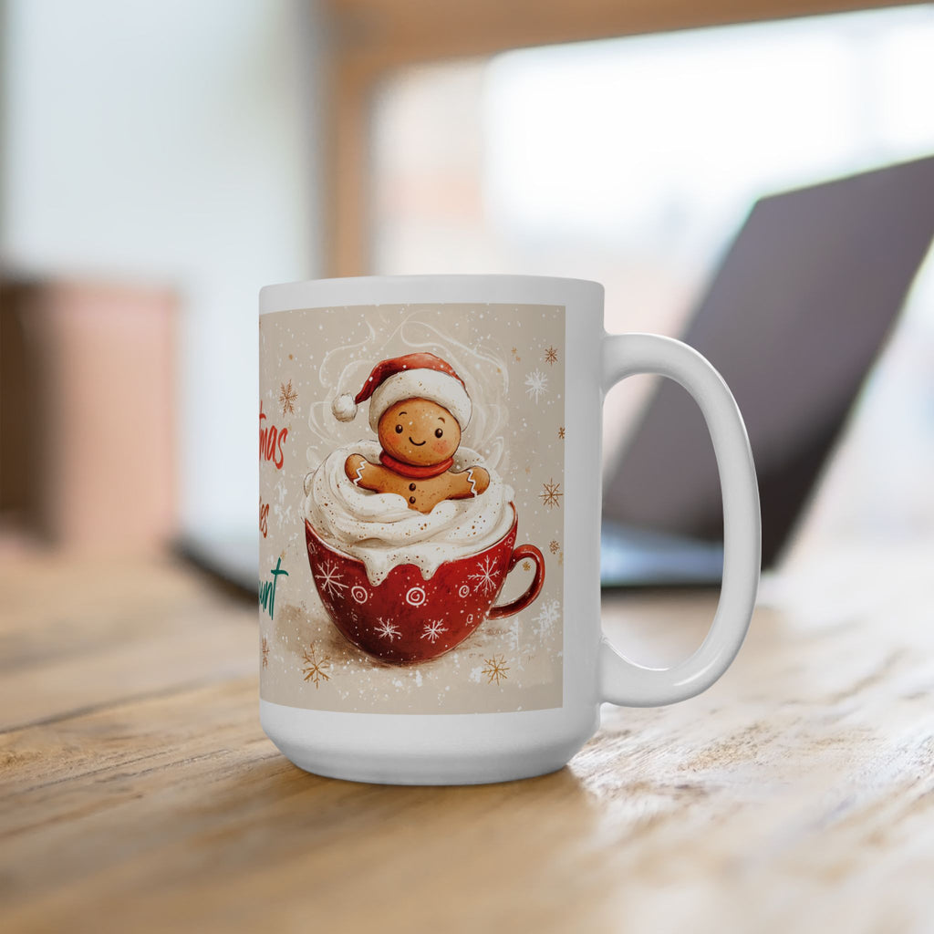 Christmas Calories Don't Count Mug — Holiday Hot Cocoa Ceramic Coffee Cup (11oz, 15oz)