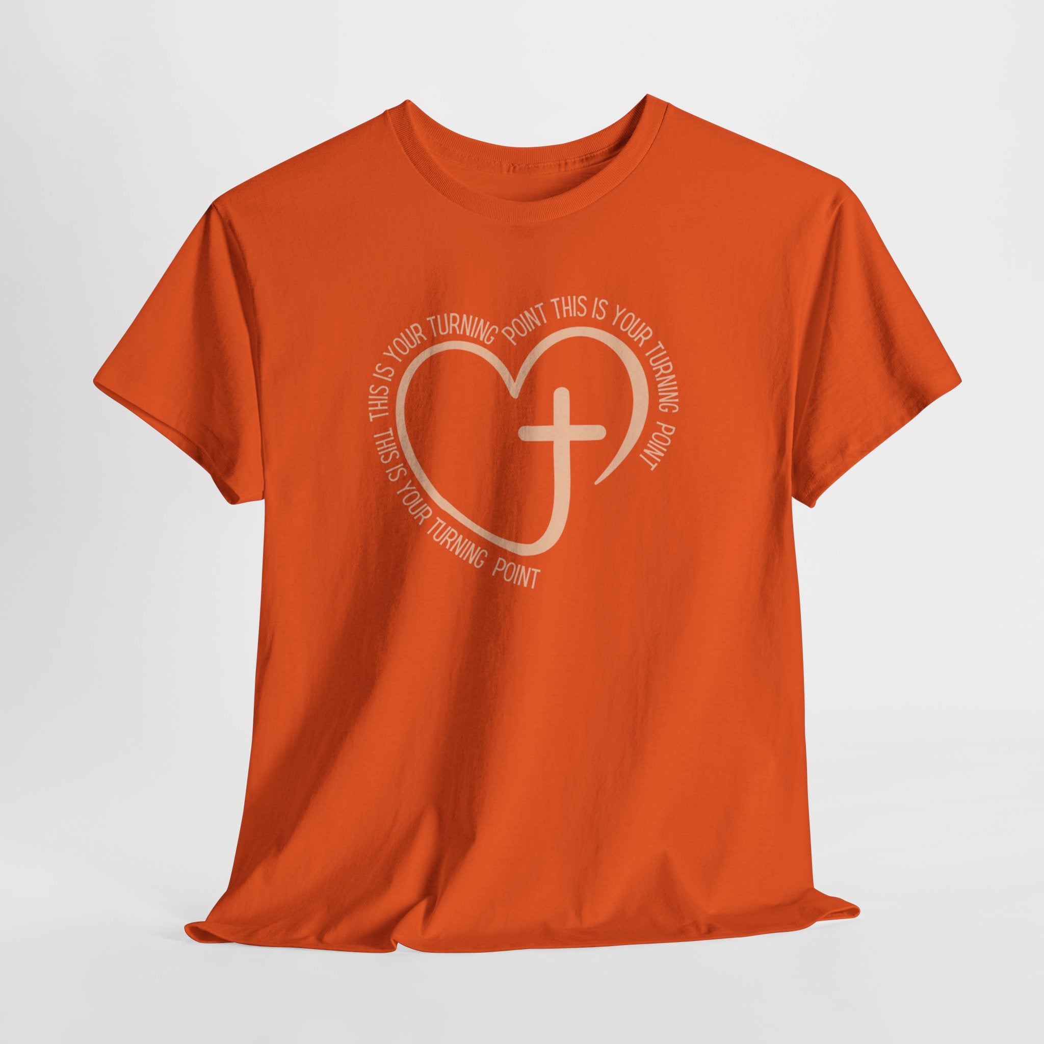This Is Your Turning Point T-Shirt, Christian Heart Cross T-Shirt , Faith Quote Tee, Turning Point T-Shirt, Unisex Tee