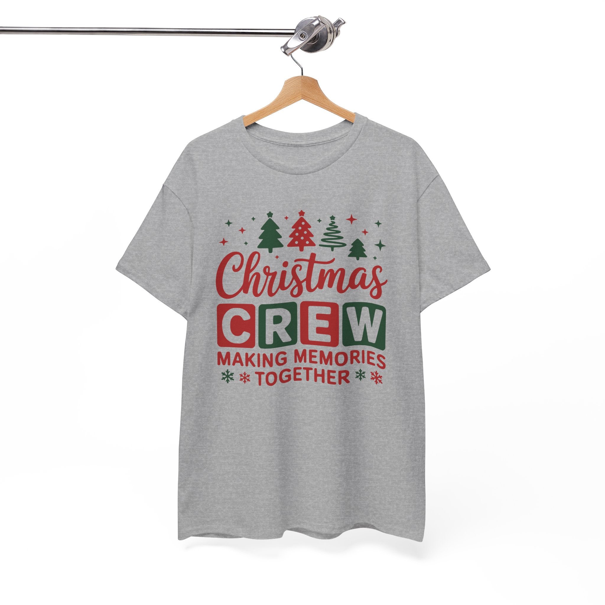 Christmas Crew Tee - Unisex Heavy Cotton Tee - "Making Memories Together" Family Holiday Shirt