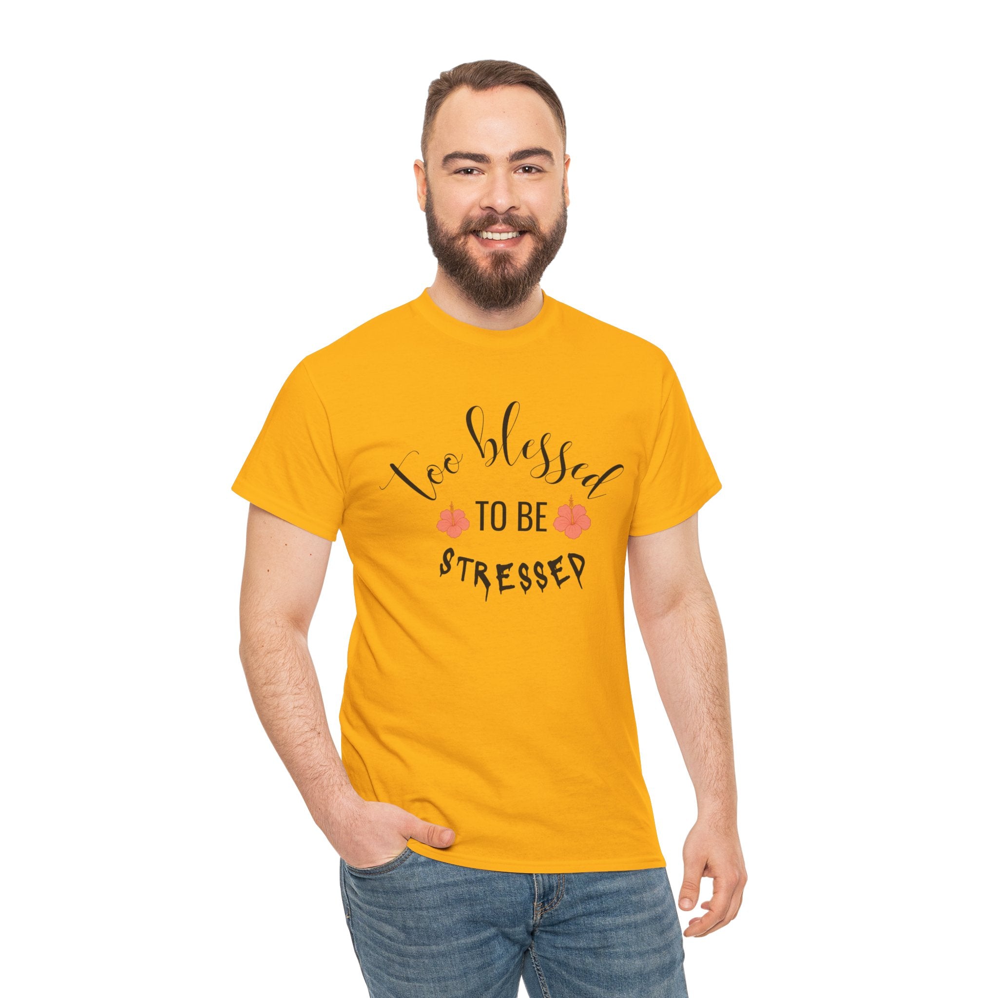 Too Blessed to Be Stressed  T-Shirt,  Christian Tee, Unisex T-shirt