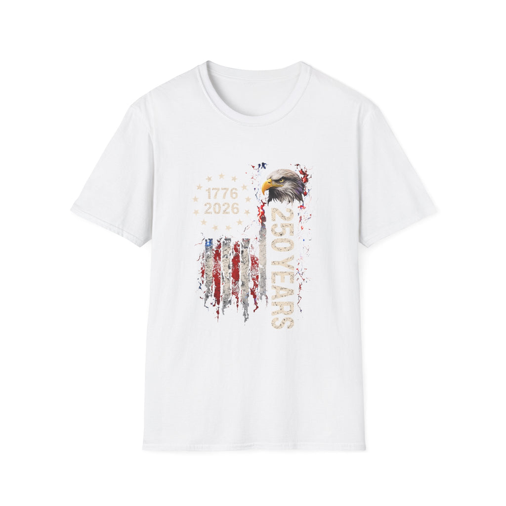 250 Years Patriotic T-Shirt — 1776–2026 Eagle Anniversary Tee