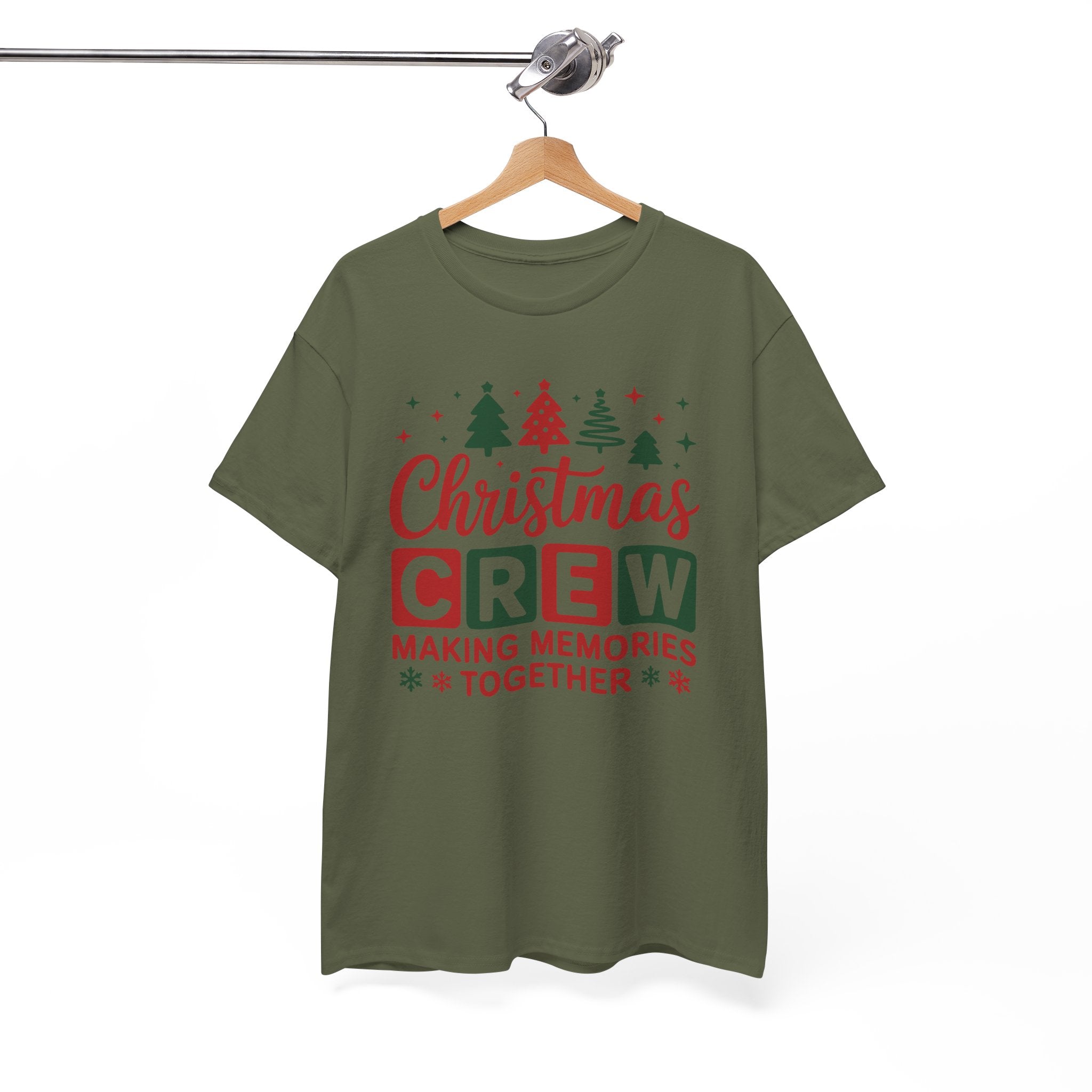 Christmas Crew Tee - Unisex Heavy Cotton Tee - "Making Memories Together" Family Holiday Shirt
