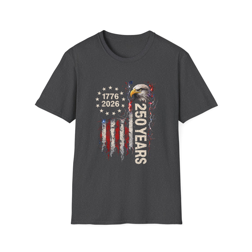 250 Years Patriotic T-Shirt — 1776–2026 Eagle Anniversary Tee