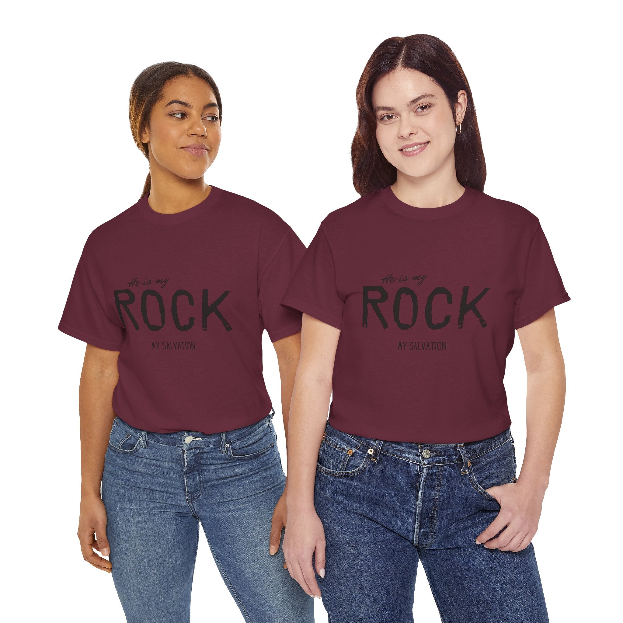 He Is My Rock T-Shirt , Christian Faith Tee ,  He is my ROCK, My Salvation T shirt, Unisex Tee