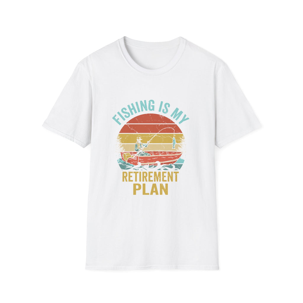 Fishing Is My Retirement Plan T-Shirt — Vintage Boat Fishing Tee for Retirees & Anglers