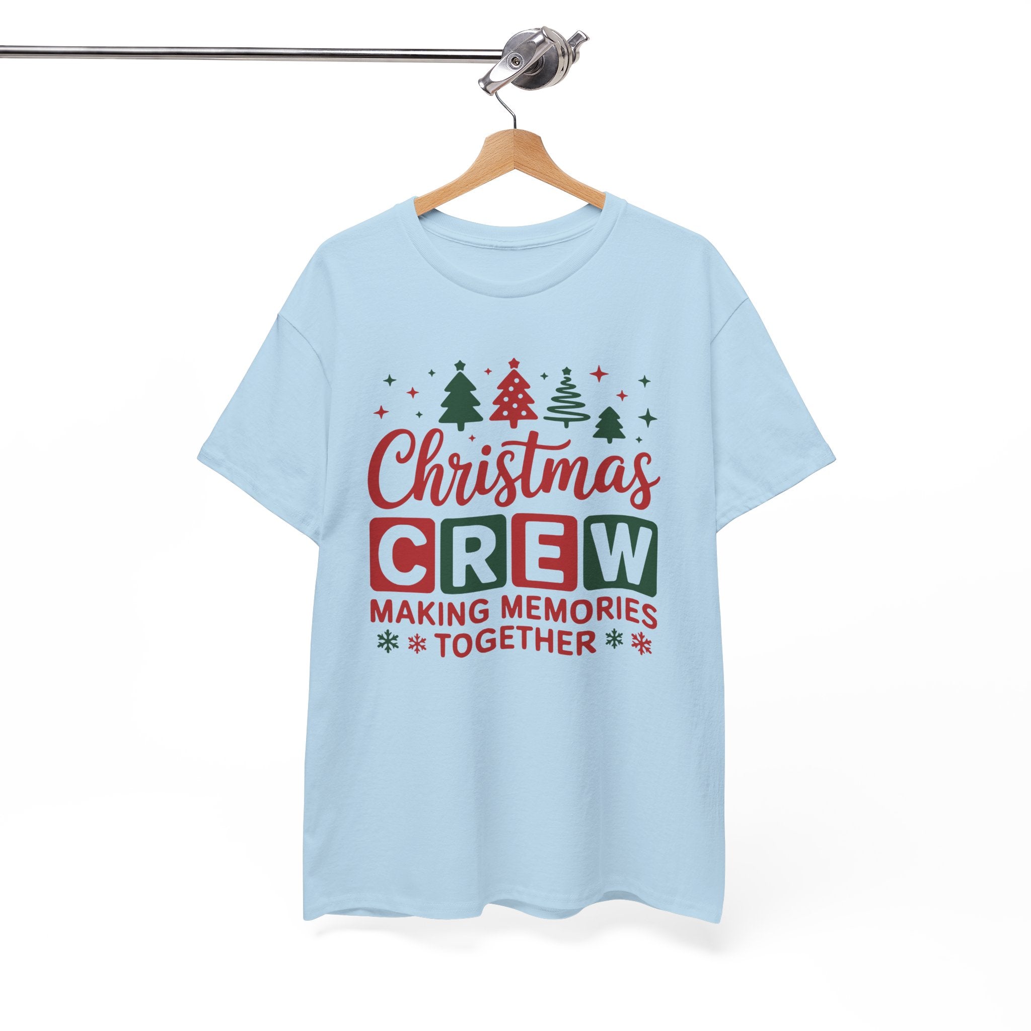 Christmas Crew Tee - Unisex Heavy Cotton Tee - "Making Memories Together" Family Holiday Shirt