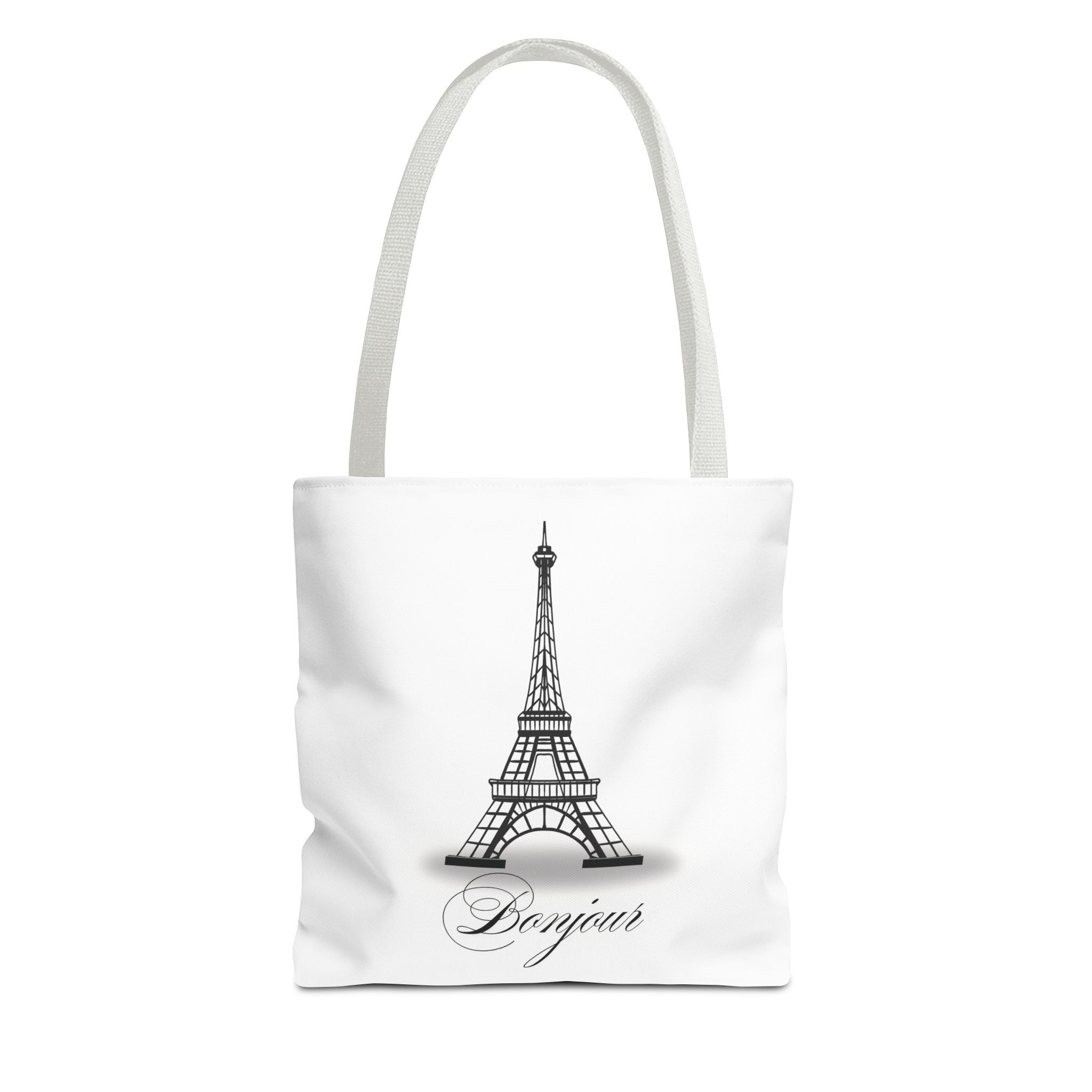 “Bonjour” Canvas Tote Bag | French Minimalist Aesthetic | Everyday Reusable Market Bag