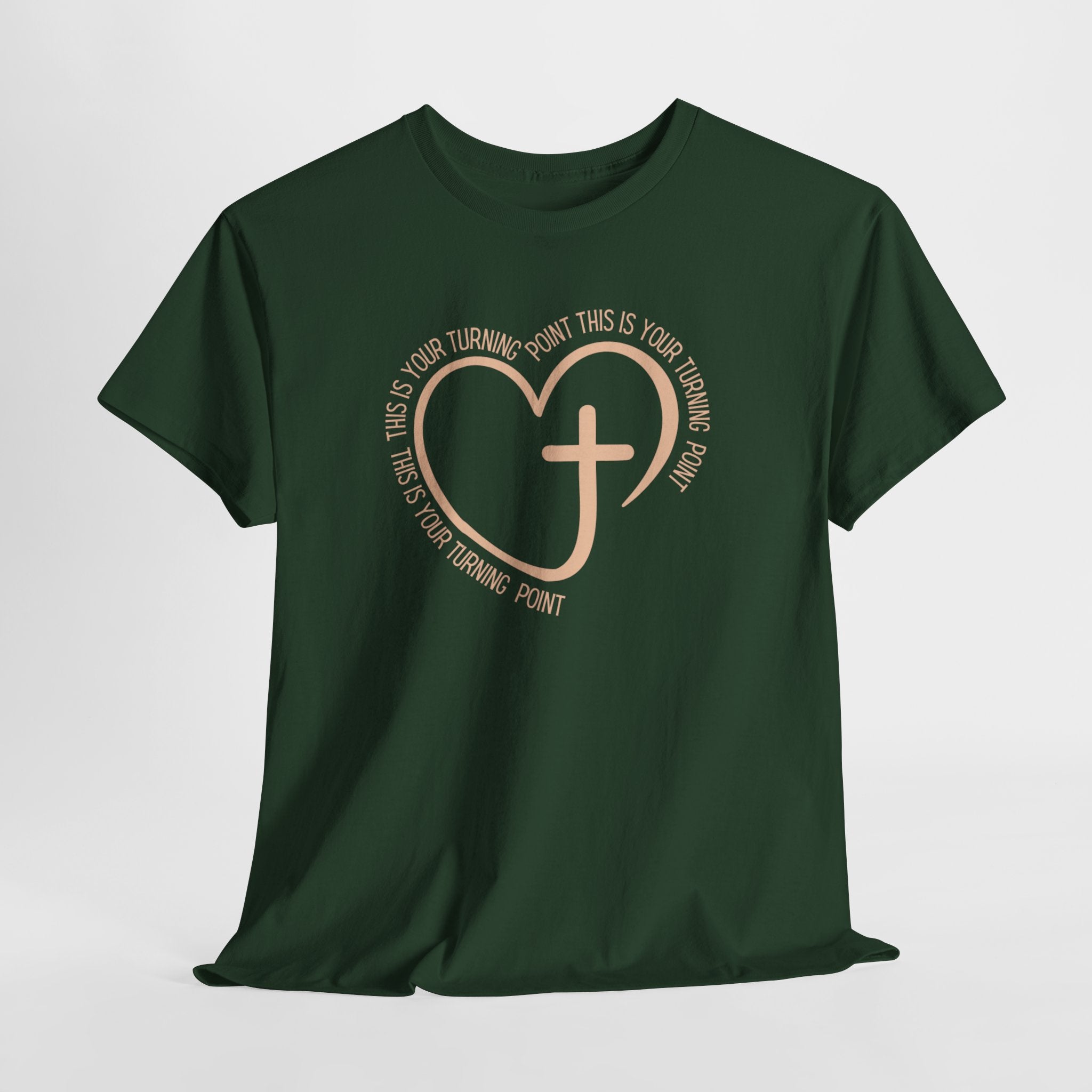 This Is Your Turning Point T-Shirt, Christian Heart Cross T-Shirt , Faith Quote Tee, Turning Point T-Shirt, Unisex Tee