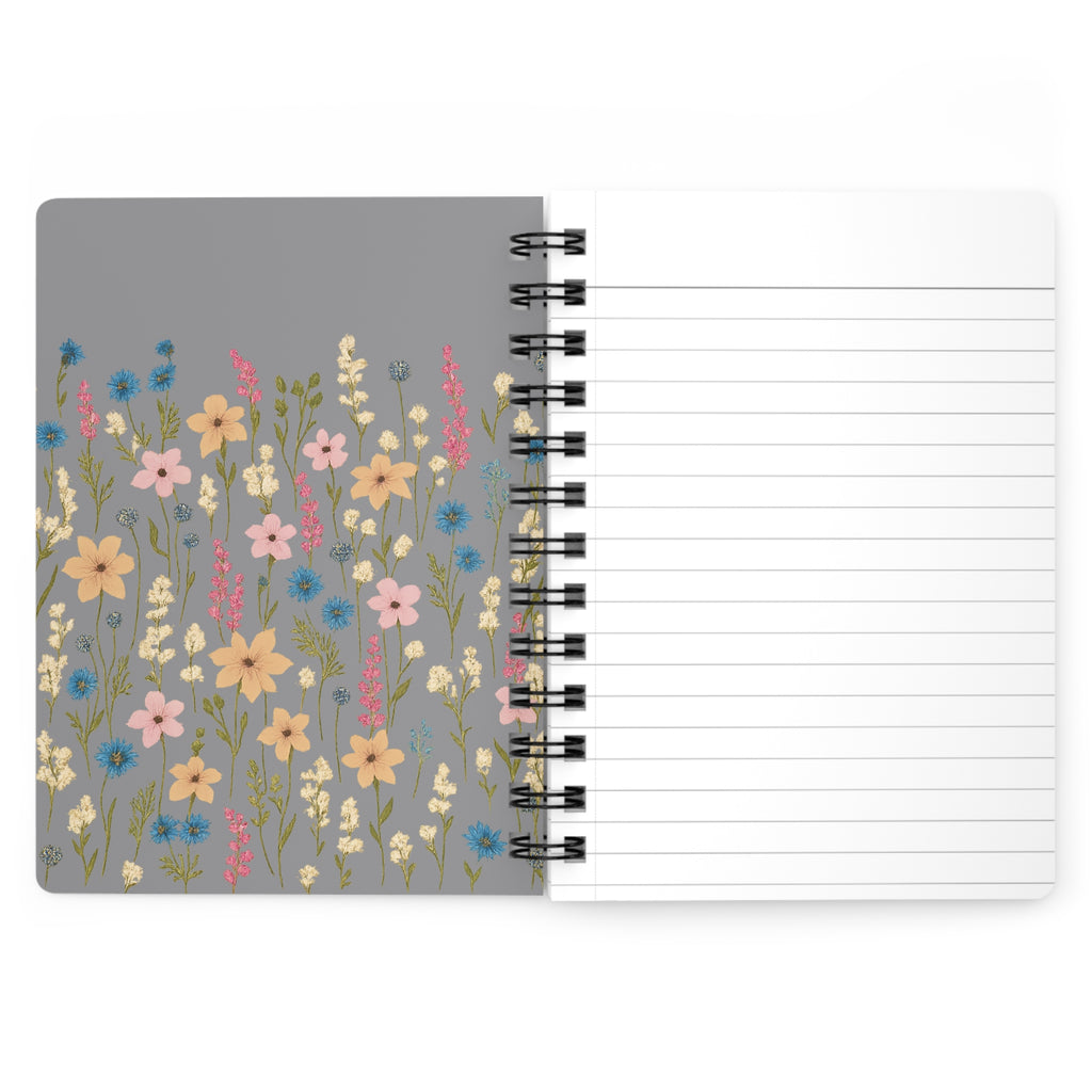 Floral Spiral Bound Journal | Nature Lover's Diary, Writing Pad, Gratitude Journal, Stationery Gift, Daily Planner