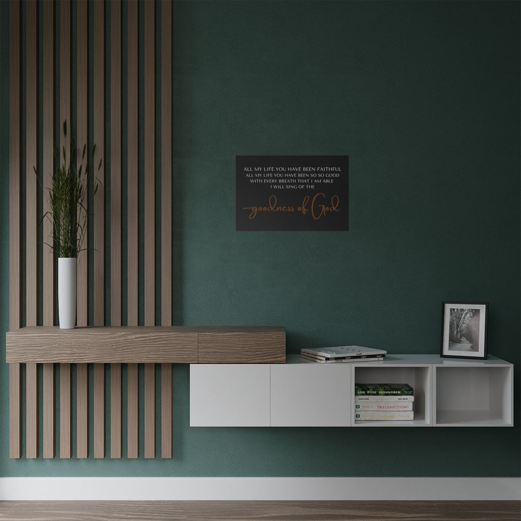 Faithful God Satin Poster, Inspirational Wall Art, Christian Home Decor, Religious Gift, Scripture Art Print