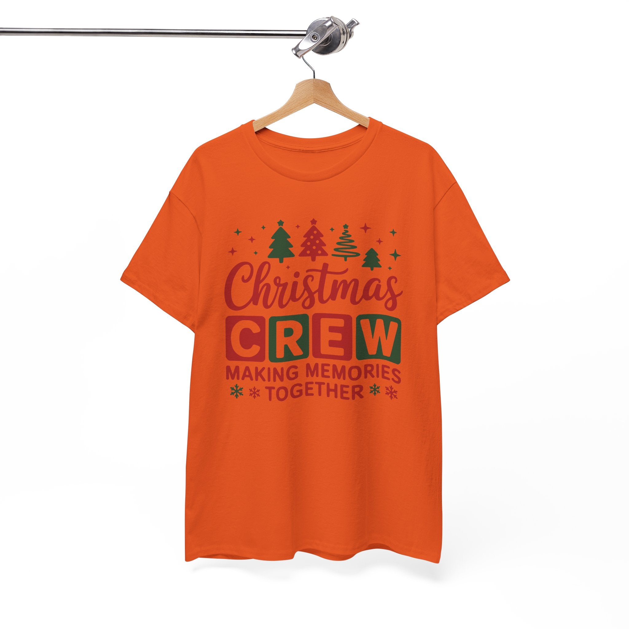 Christmas Crew Tee - Unisex Heavy Cotton Tee - "Making Memories Together" Family Holiday Shirt