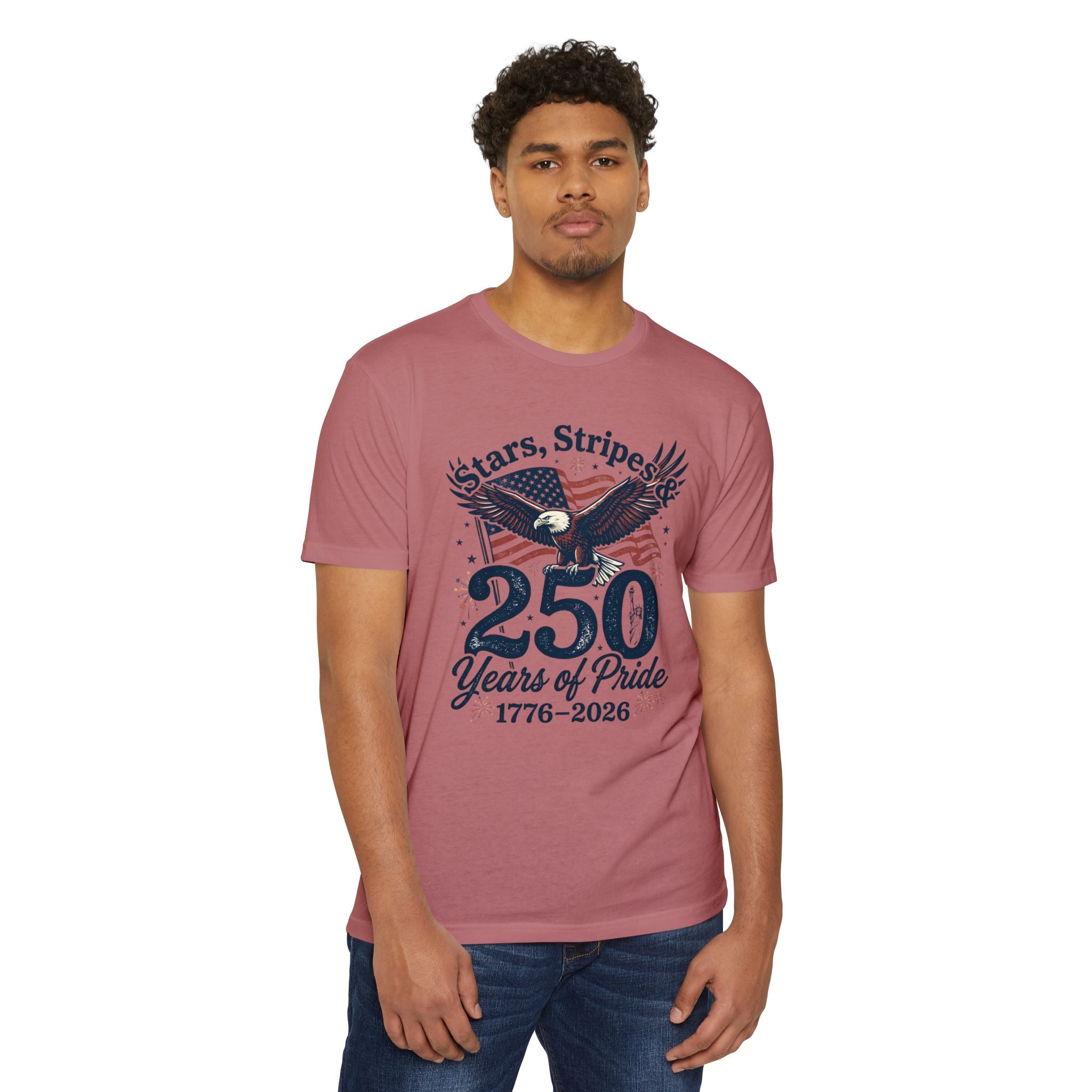 250 Years of Pride 1776–2026 T-Shirt — Stars, Stripes & Eagle Patriotic Tee