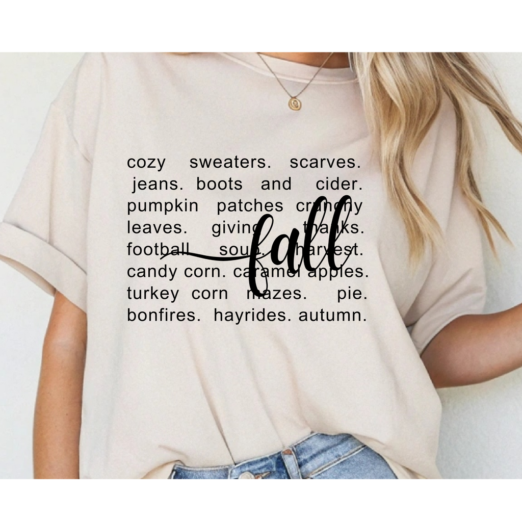 Fall  T-Shirt,  Autumn T-Shirt, Cozy Fall Apparel, Thanksgiving Gift, Gift for friend, family  T-Shirt