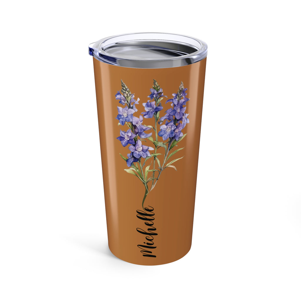 Personalized Birth Flower Tumblers | Birthday Tumblers | Customize Tumblers With Name | Coffee Mug Tumbler