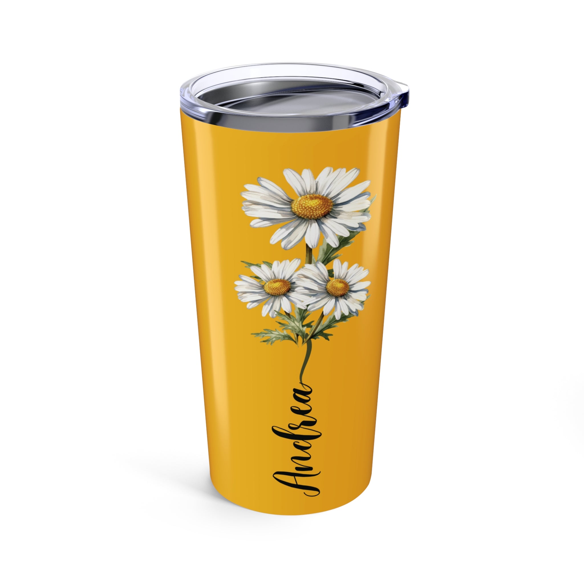 Personalized Birth Flower Tumblers | Birthday Tumblers | Customize Tumblers With Name | Coffee Mug Tumbler