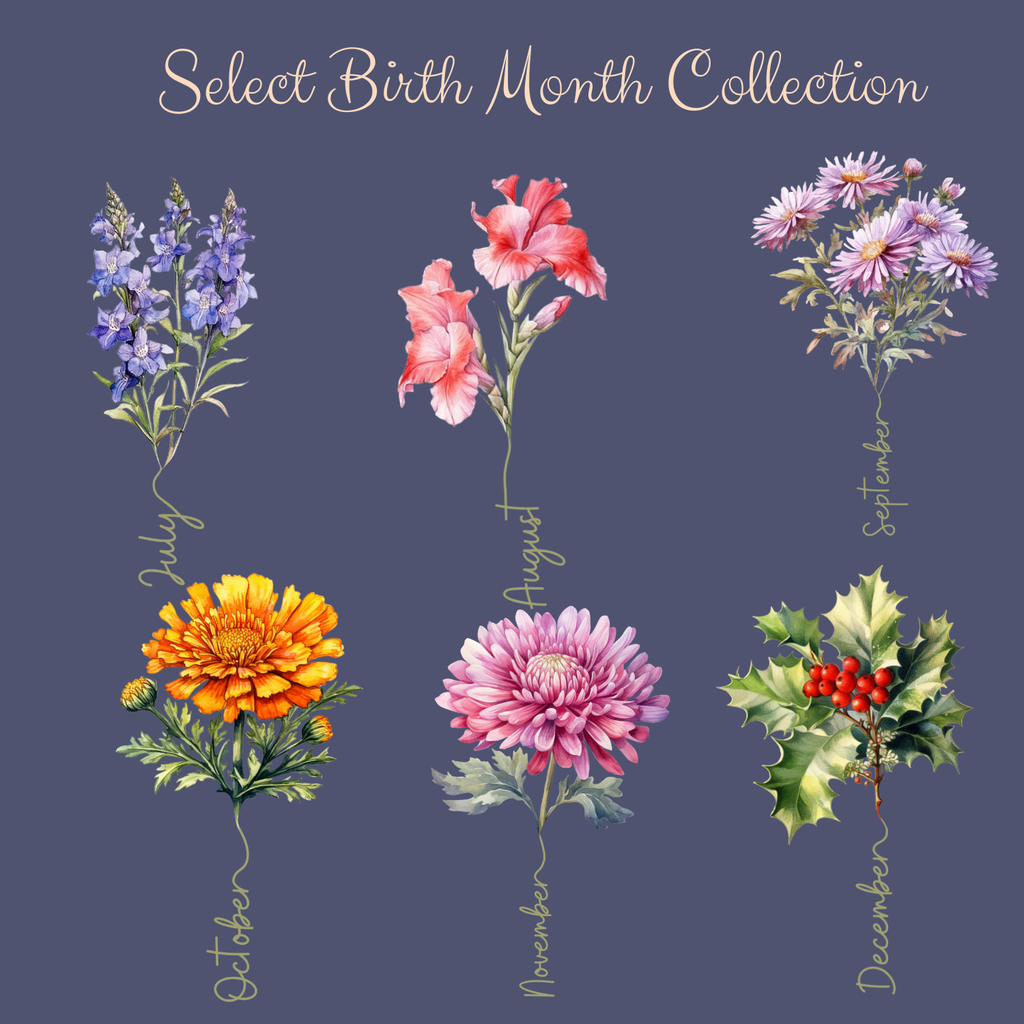 Personalized Birth Flower Tumblers | Birthday Tumblers | Customize Tumblers With Name | Coffee Mug Tumbler