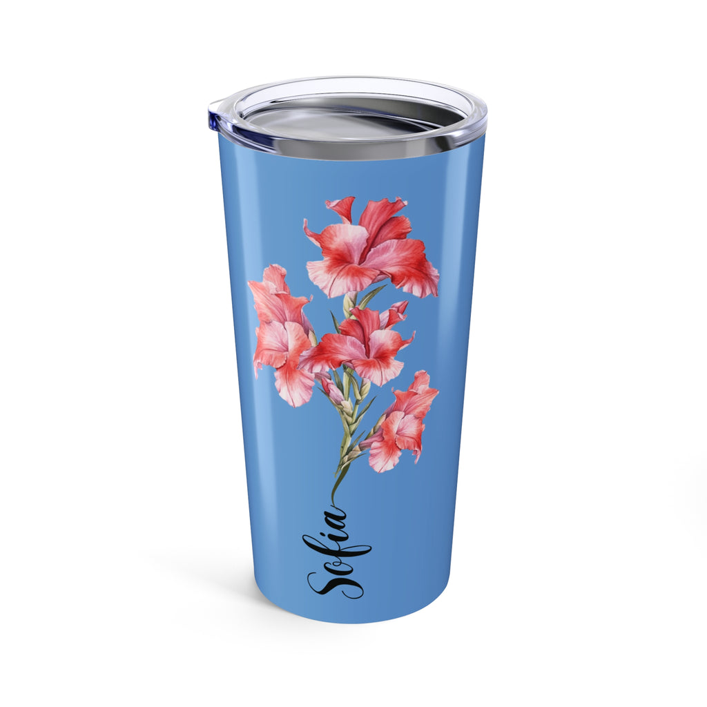 Personalized Birth Flower Tumblers | Birthday Tumblers | Customize Tumblers With Name | Coffee Mug Tumbler