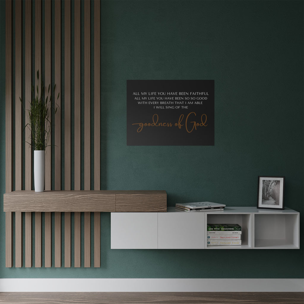 Faithful God Satin Poster, Inspirational Wall Art, Christian Home Decor, Religious Gift, Scripture Art Print