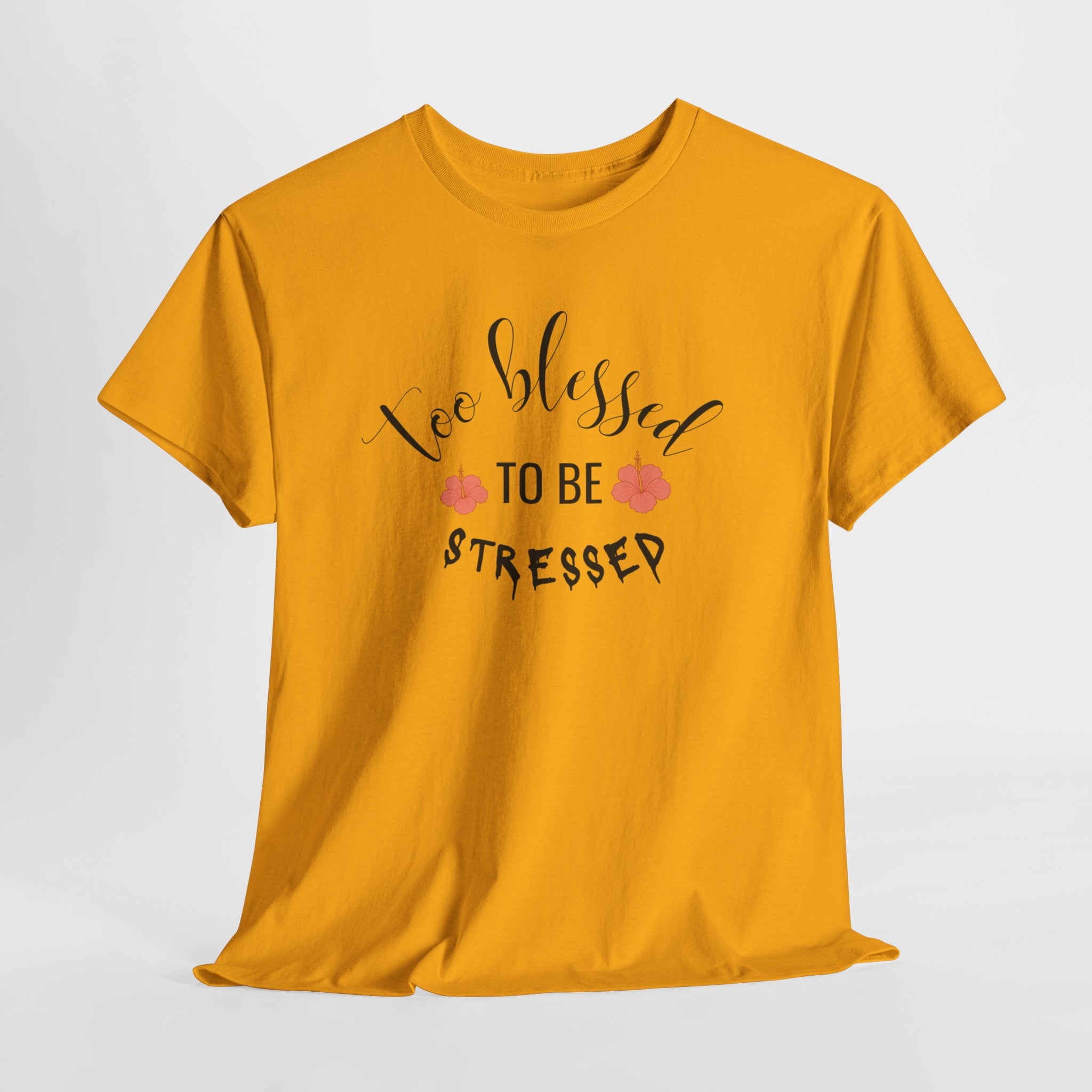 Too Blessed to Be Stressed  T-Shirt,  Christian Tee, Unisex T-shirt